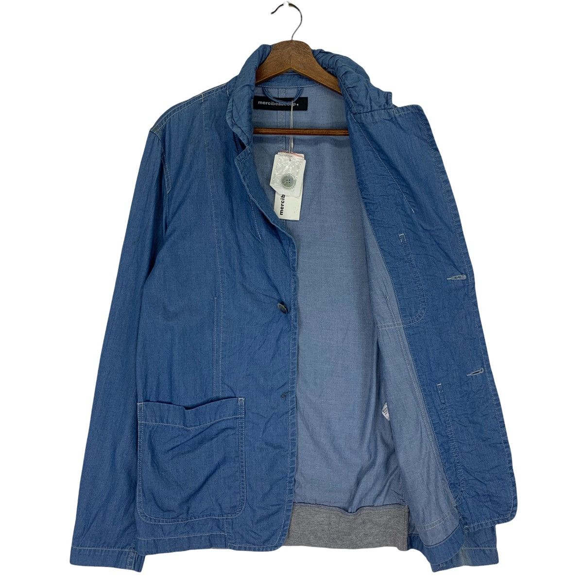 Issey Miyake Mercibeaucoup Denim Jacket Size US L / EU 52-54 / 3 - 4 Thumbnail