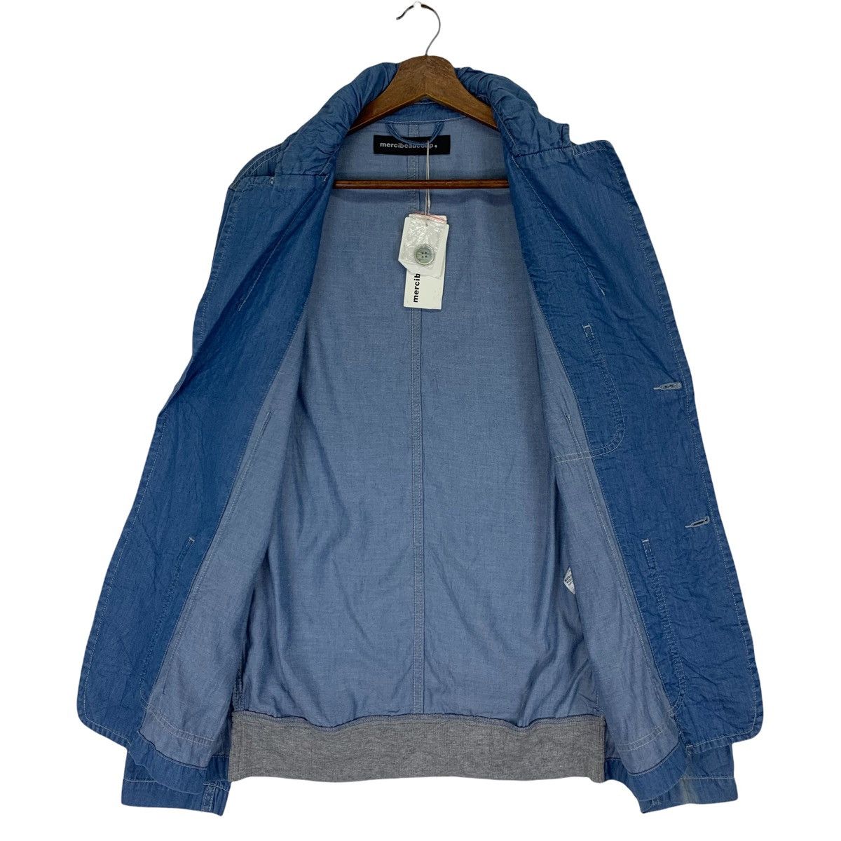 Issey Miyake Mercibeaucoup Denim Jacket Size US L / EU 52-54 / 3 - 5 Thumbnail