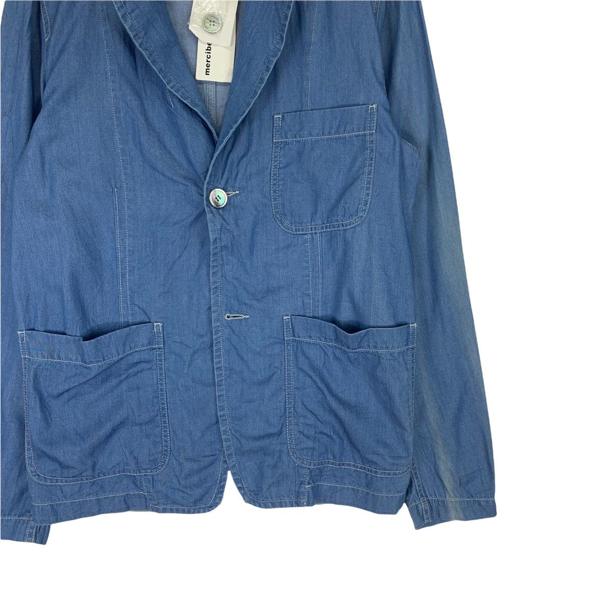 Issey Miyake Mercibeaucoup Denim Jacket Size US L / EU 52-54 / 3 - 3 Thumbnail