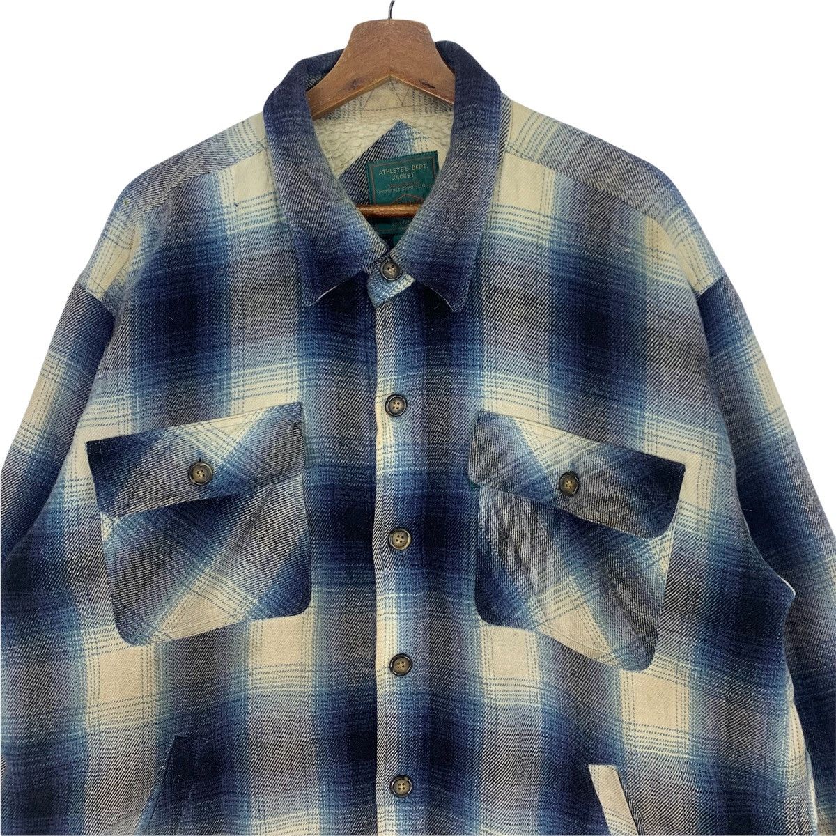 Flannel Bayleaf Flannel Athletic Jacket Size US L / EU 52-54 / 3 - 2 Thumbnail