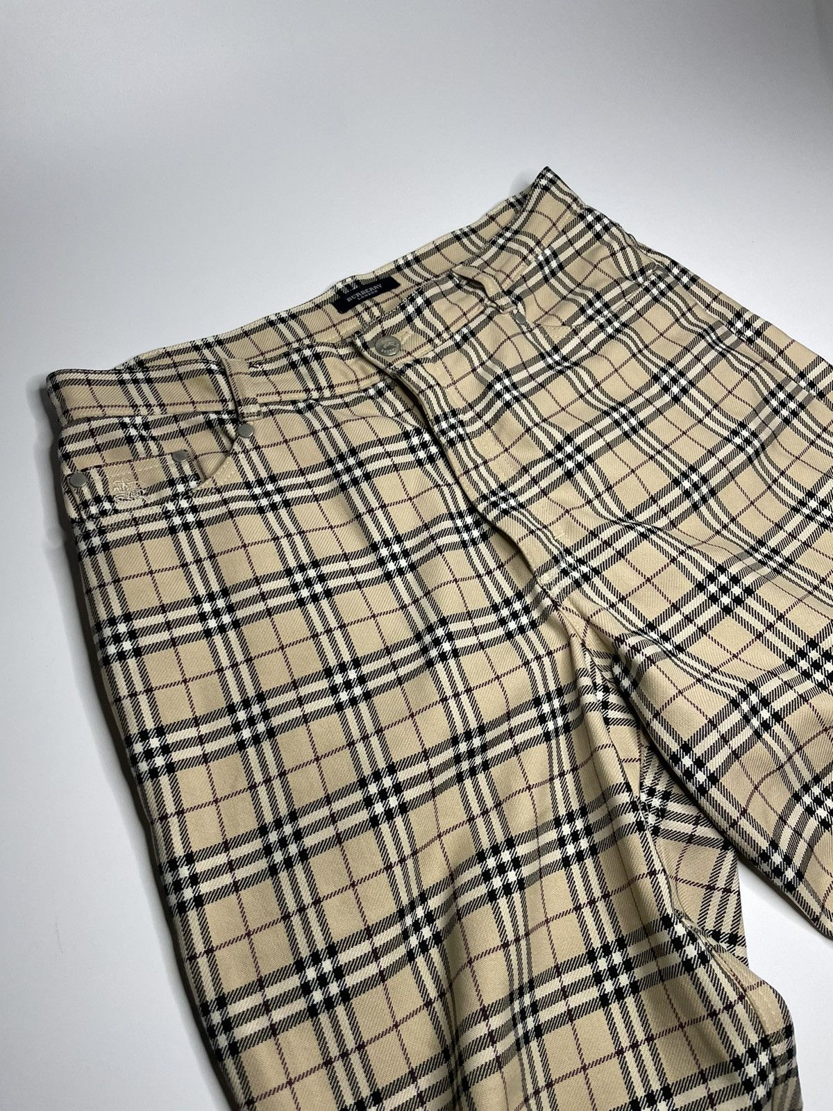 Burberry Vintage Burberry Nova Check Casual Pants 31x32 Size US 31 - 3 Thumbnail