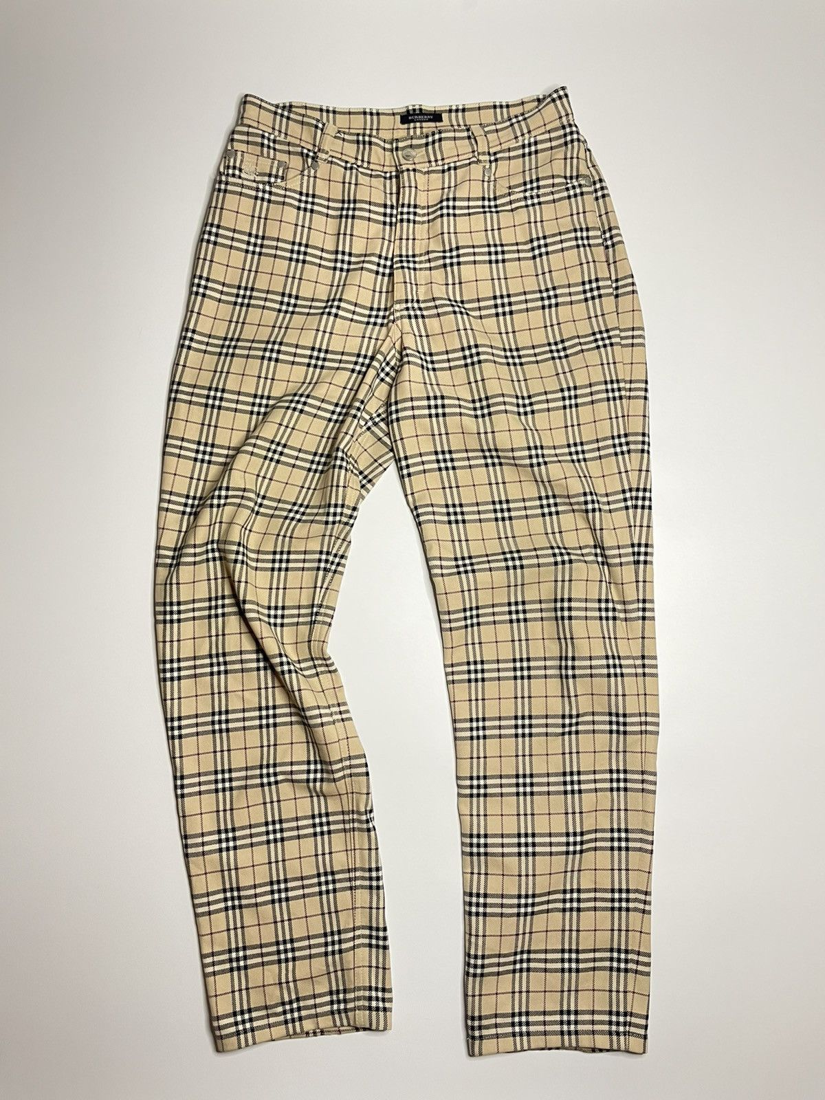 Vintage Burberry Nova Check Casual Pants 31x32