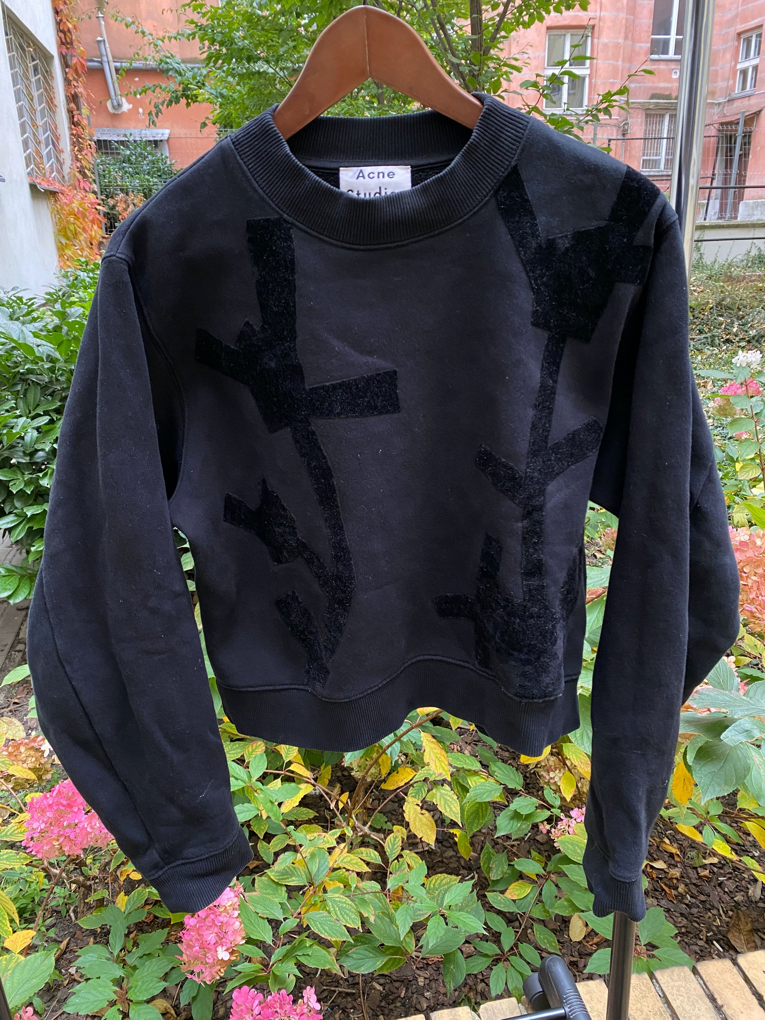 ACNE STUDIOS Bird Flower Paw14 Sweatshirt SZ S $60 | eBay