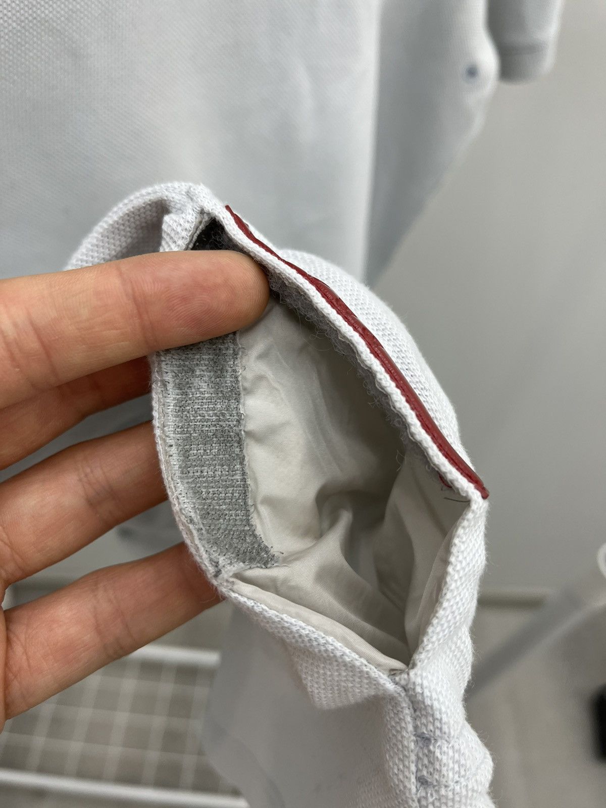 Vintage Prada Red Label Nylon Pocket Tee Tshirt