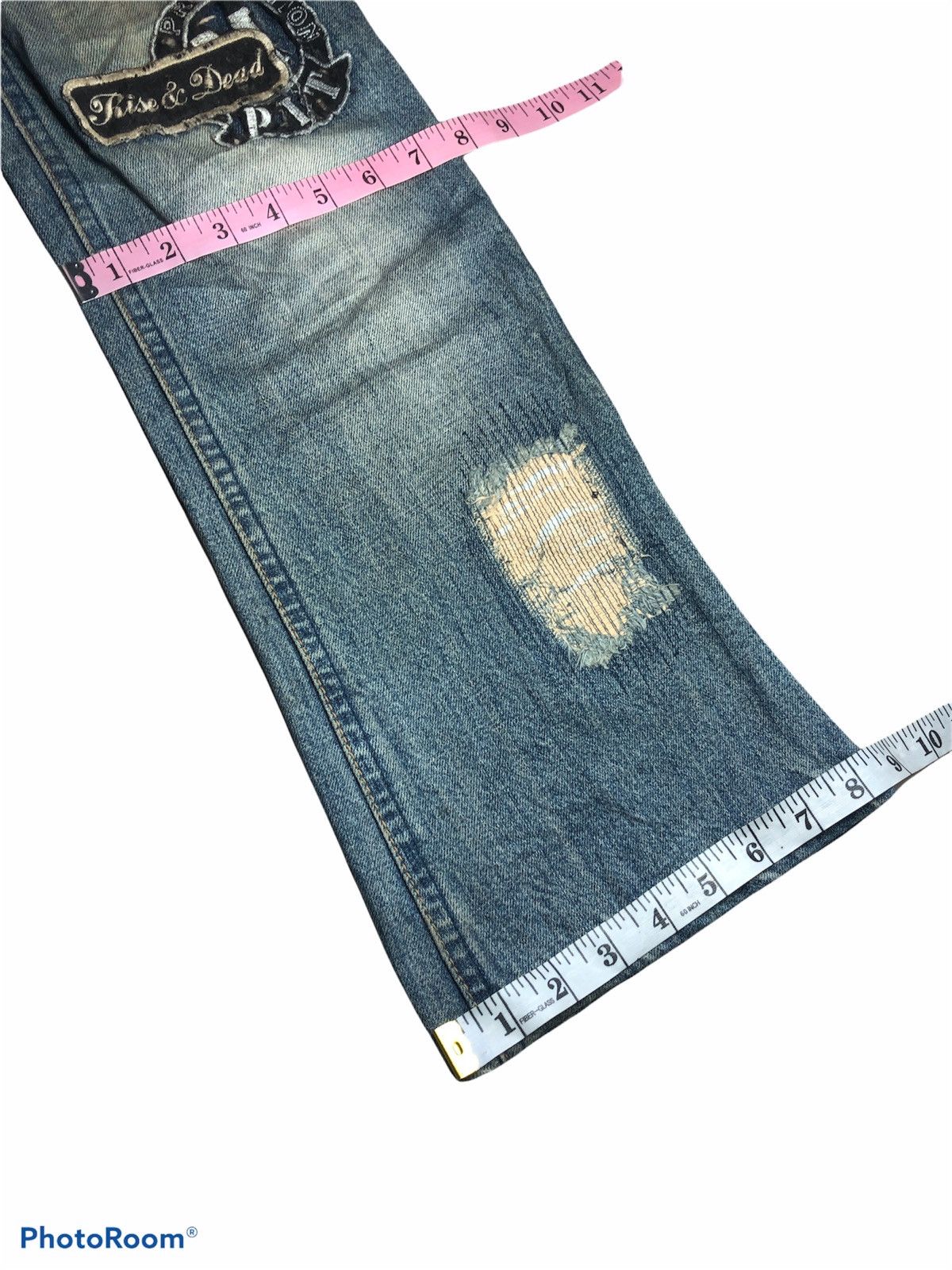 Japanese Brand PUNK STYLE STUDDED PATCHES DENIM Size US 29 - 9 Thumbnail