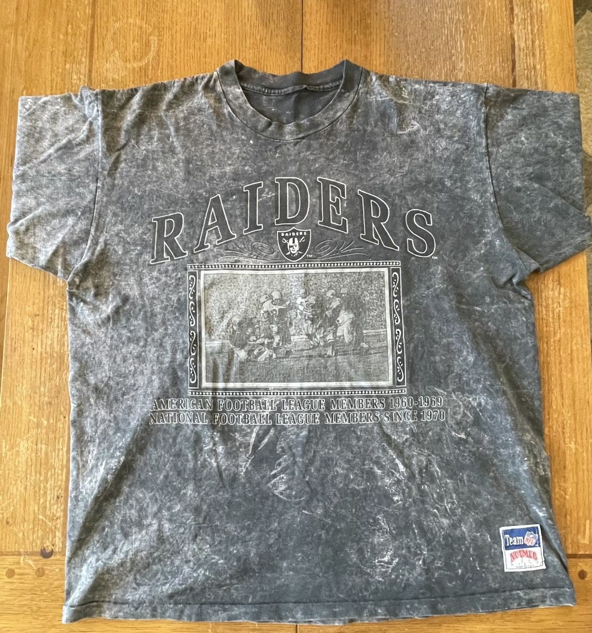Vintage Oakland Raiders Vintage 90s Nutmeg Mills TShirt Grailed
