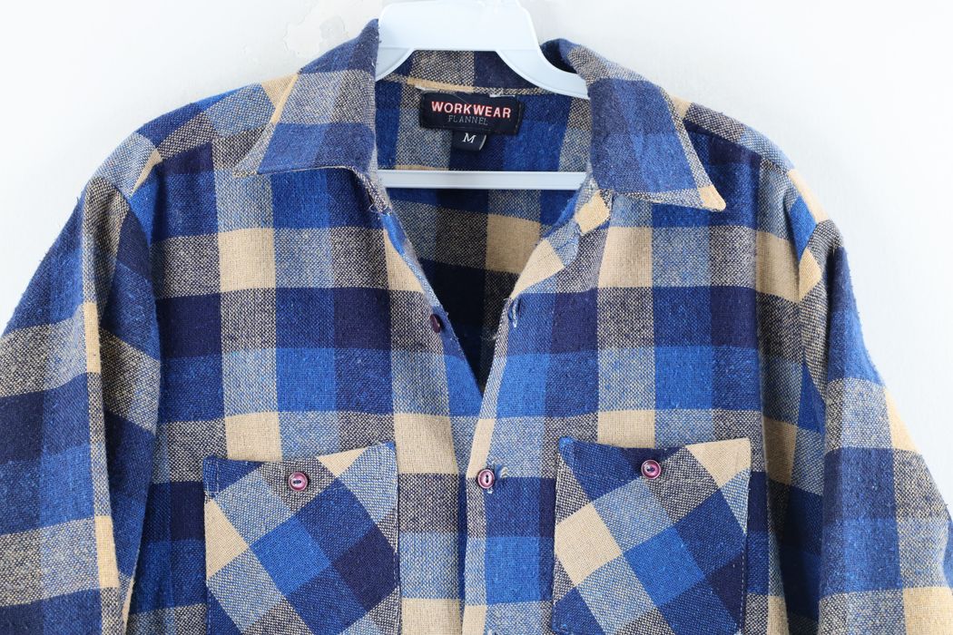 Vintage Vintage 90s Rockabilly Thrashed Double Pocket Flannel Shirt ...