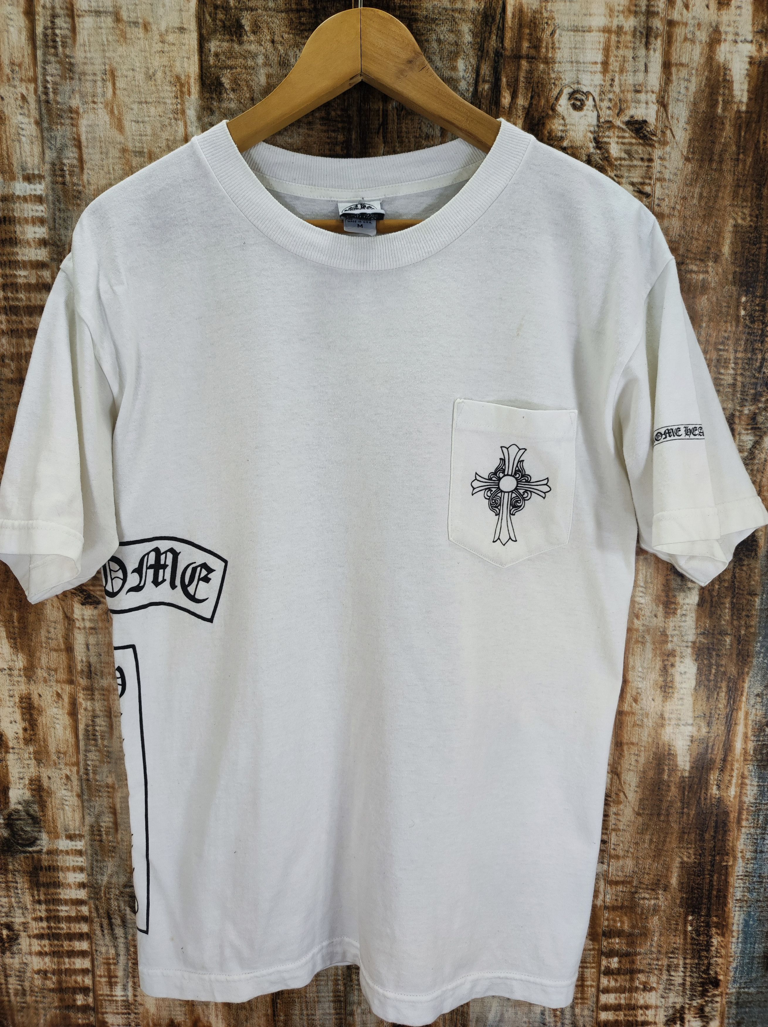 Chrome Hearts × Vintage Vintage Chrome Heart USA Pocket Tee