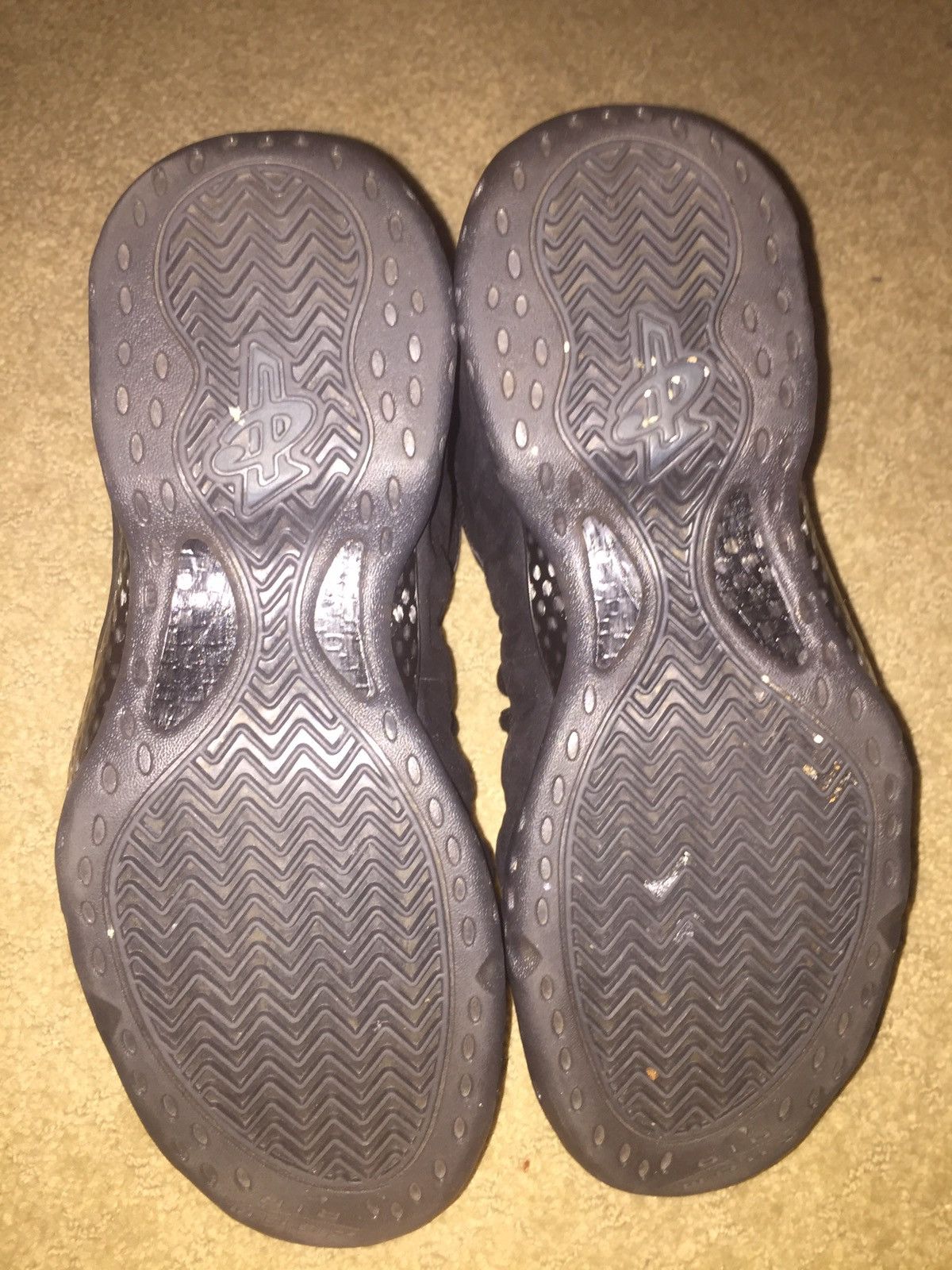 Nike triple black foams Grailed