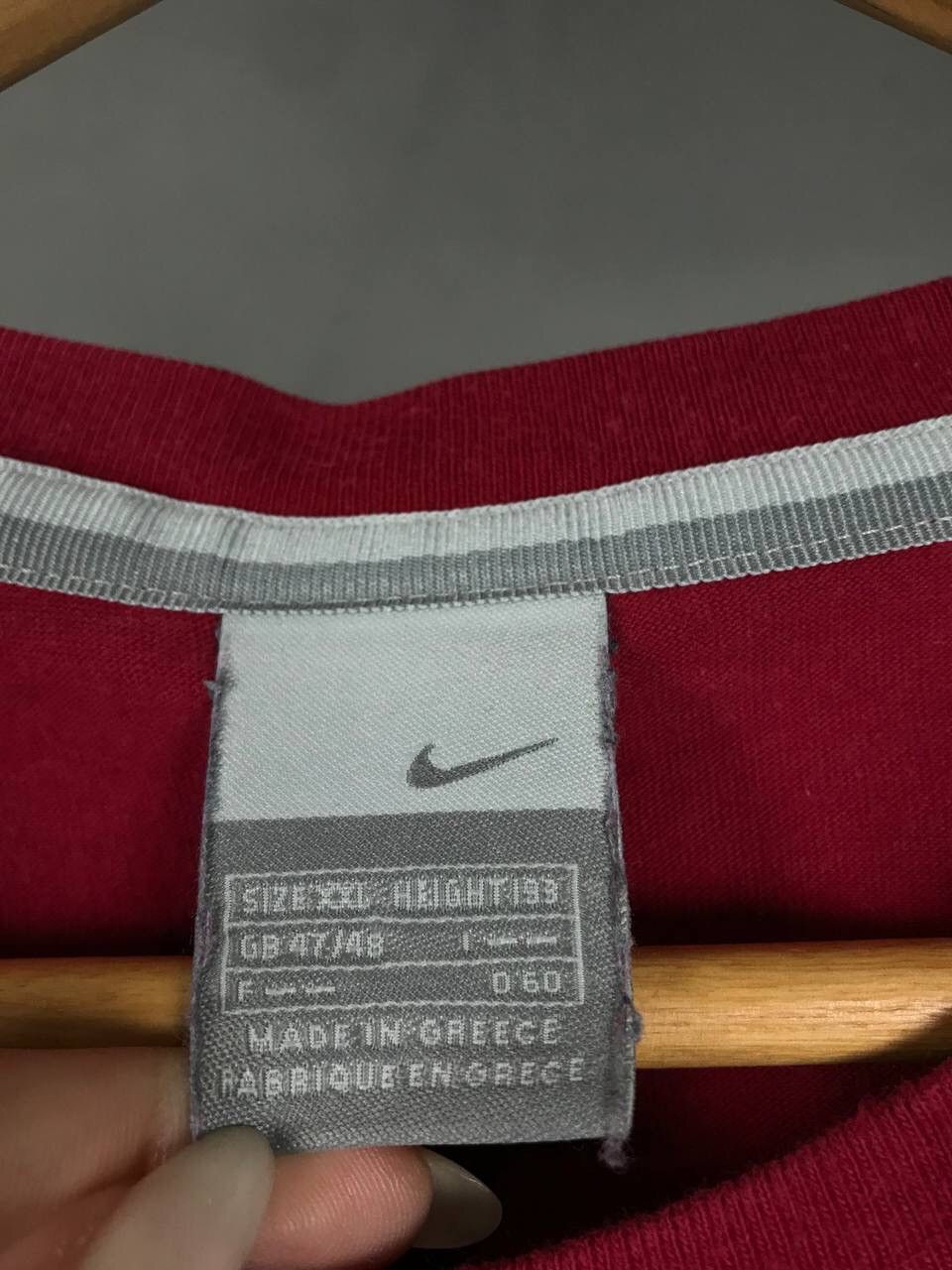 Nike × Vintage Nike swoosh streetwear vintage tee Size US XXL / EU 58 / 5 - 4 Thumbnail