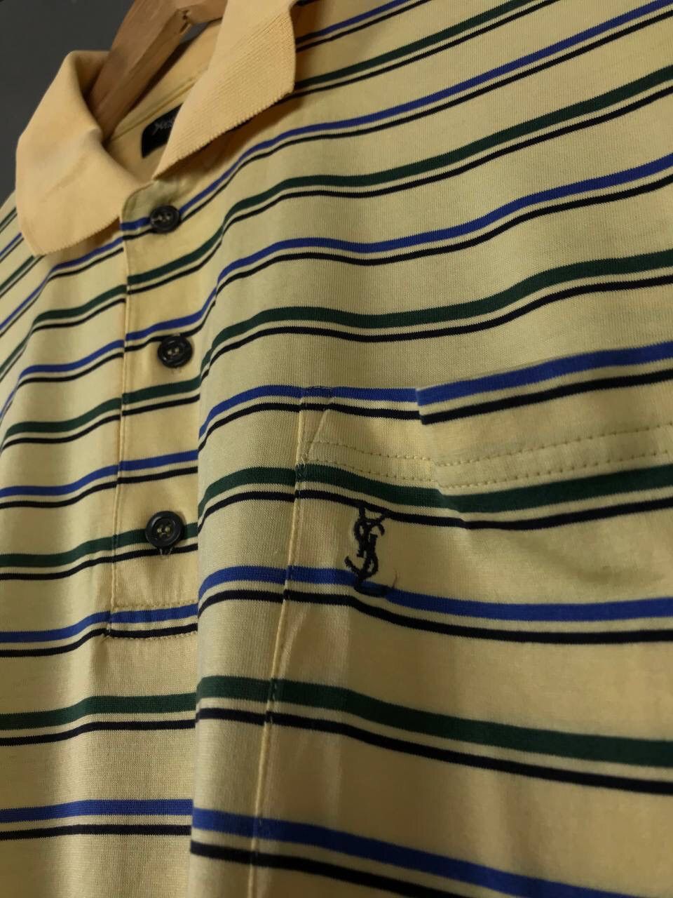 Yves Saint Laurent Ysl Yves Saint Laurent luxury multicolor polo tee Size US L / EU 52-54 / 3 - 3 Thumbnail