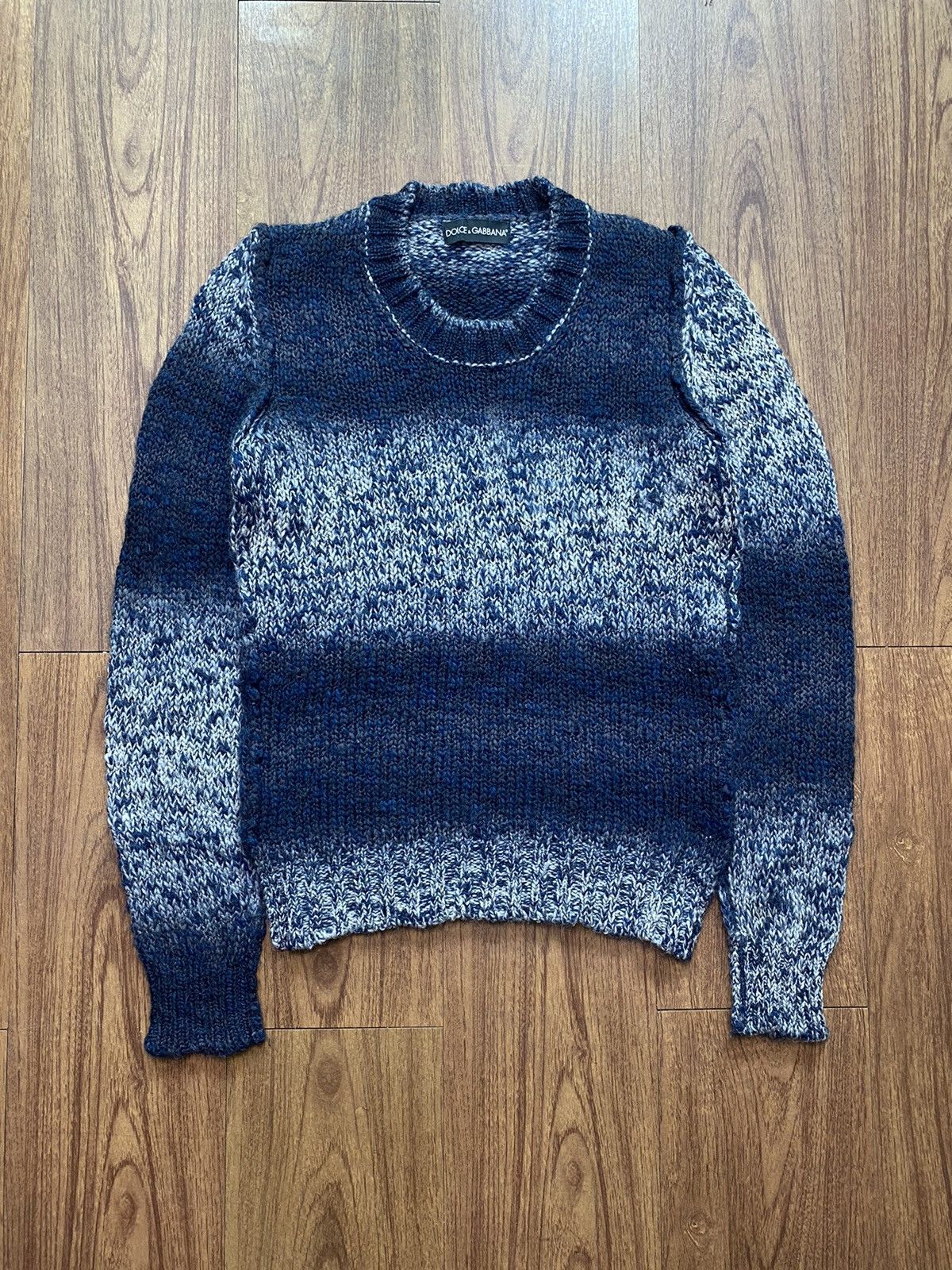 Dolce & Gabbana Dolce Gabbana Striped Mohair Knit Sweater | Grailed