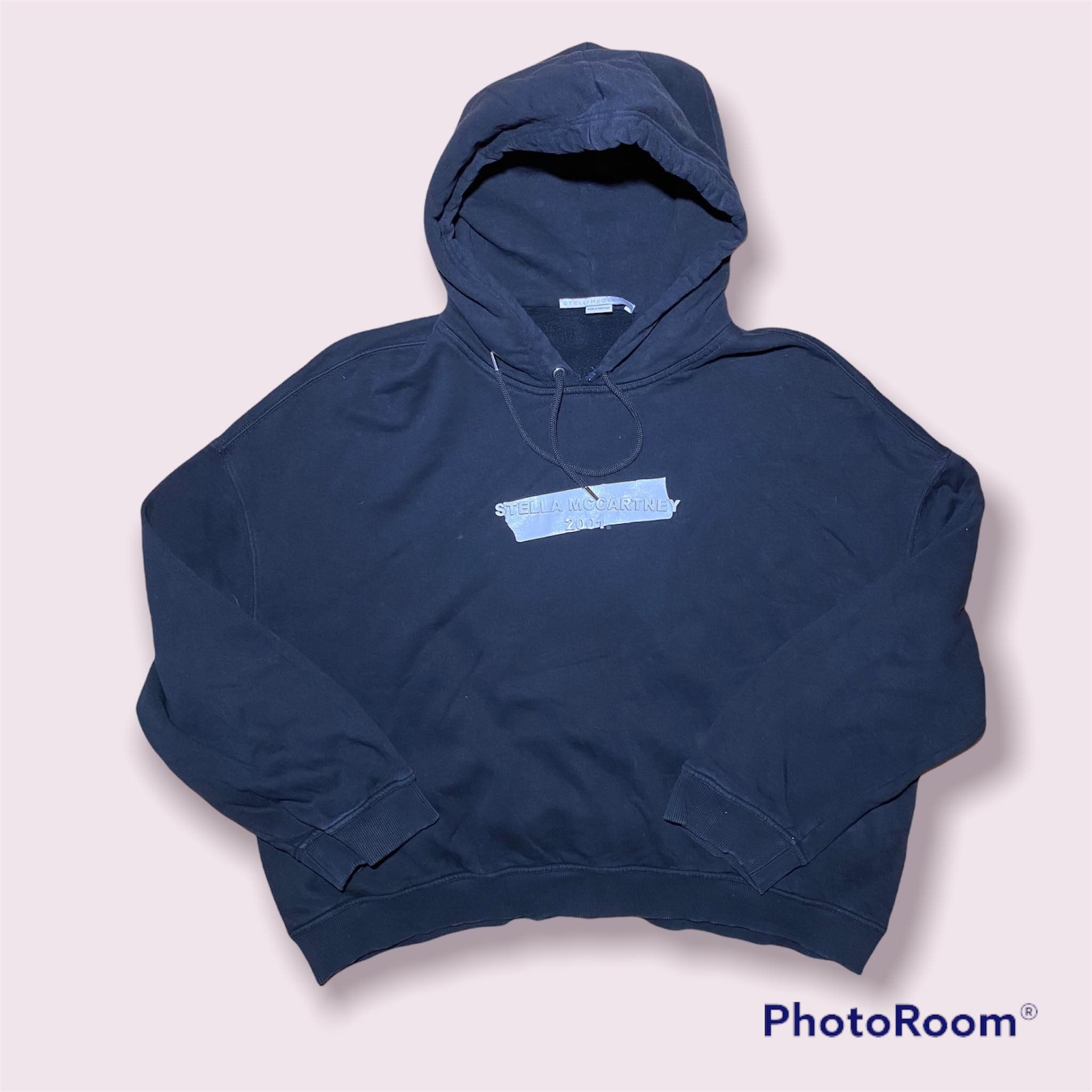 Stella McCartney Stella McCartney 2001 Hoodie Front Box Logo Paint Grailed