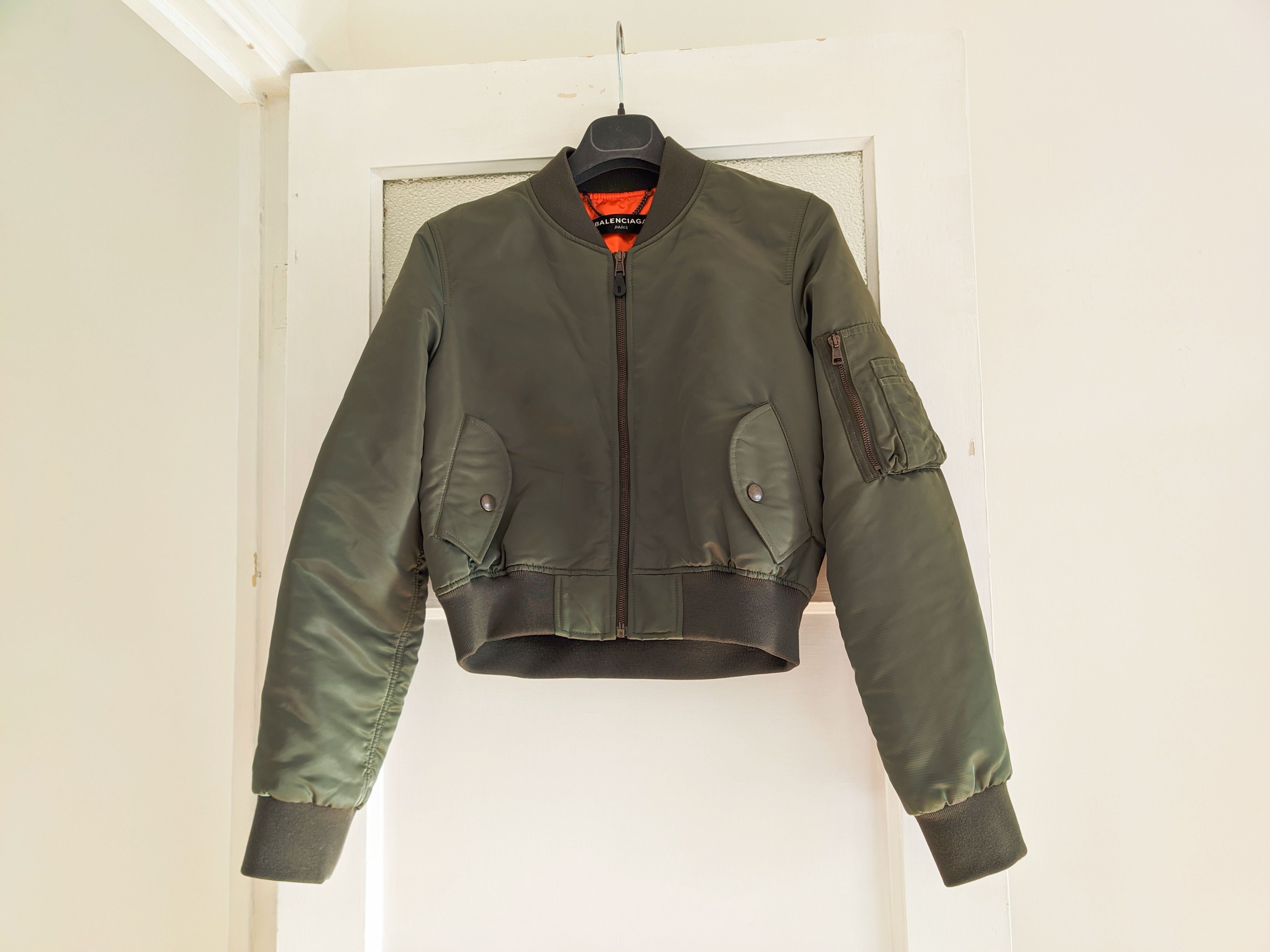 Balenciaga Balenciaga SS17 Cropped Boxy MA-1 Bomber Jacket | Grailed