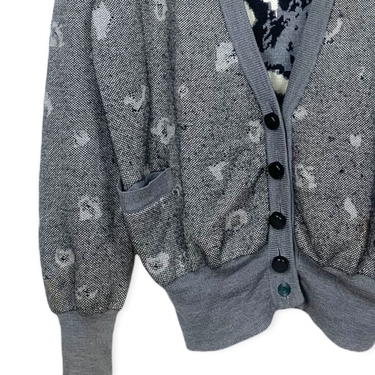 Alexander Wang FW 2007 Cashmere Blend Intarsia Cardigan Size US M / EU 48-50 / 2 - 6 Thumbnail
