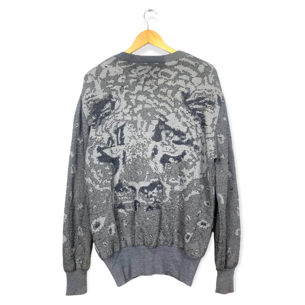 Alexander Wang FW 2007 Cashmere Blend Intarsia Cardigan Size US M / EU 48-50 / 2 - 2 Thumbnail