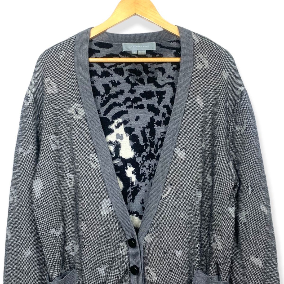 Alexander Wang FW 2007 Cashmere Blend Intarsia Cardigan Size US M / EU 48-50 / 2 - 3 Thumbnail