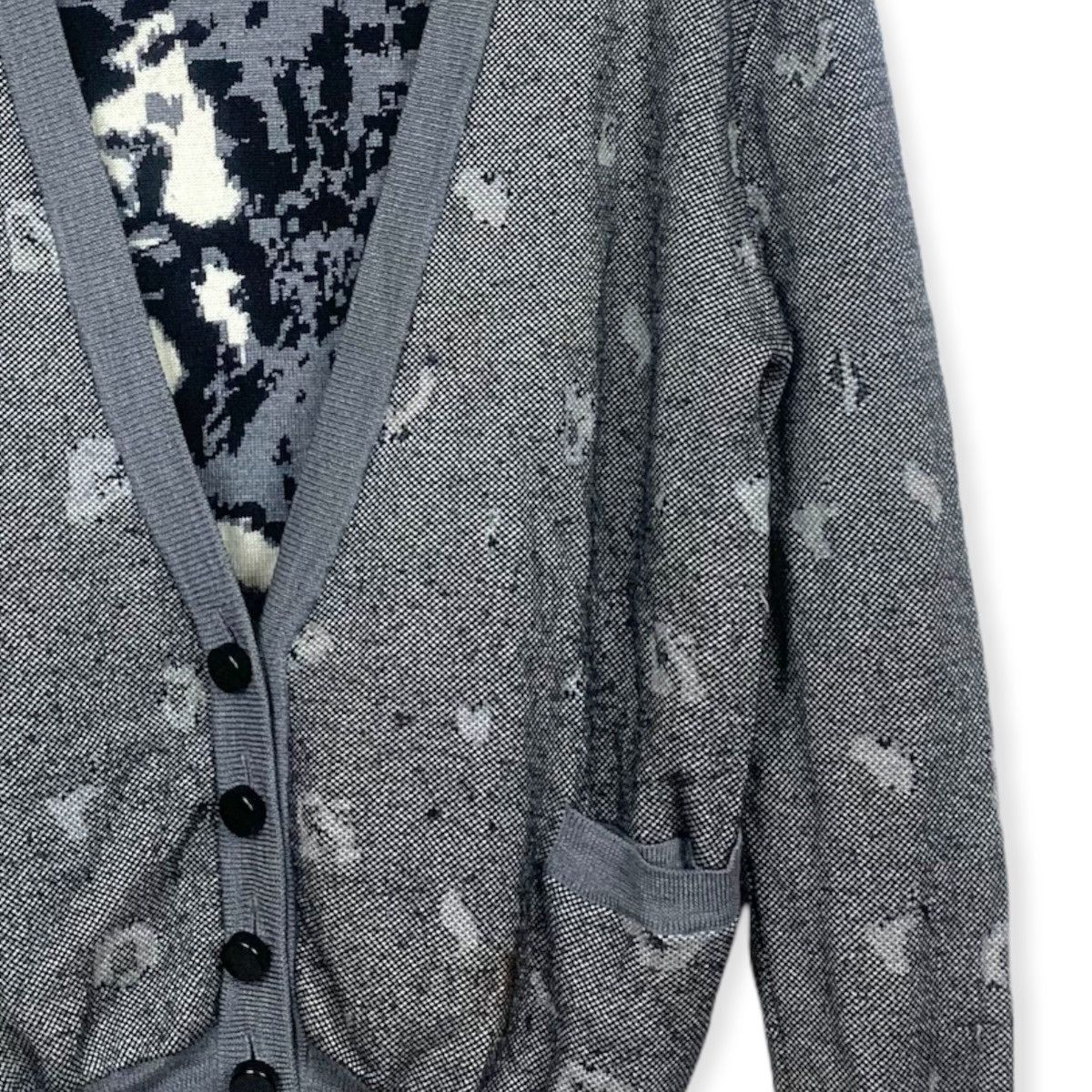 Alexander Wang FW 2007 Cashmere Blend Intarsia Cardigan Size US M / EU 48-50 / 2 - 5 Thumbnail