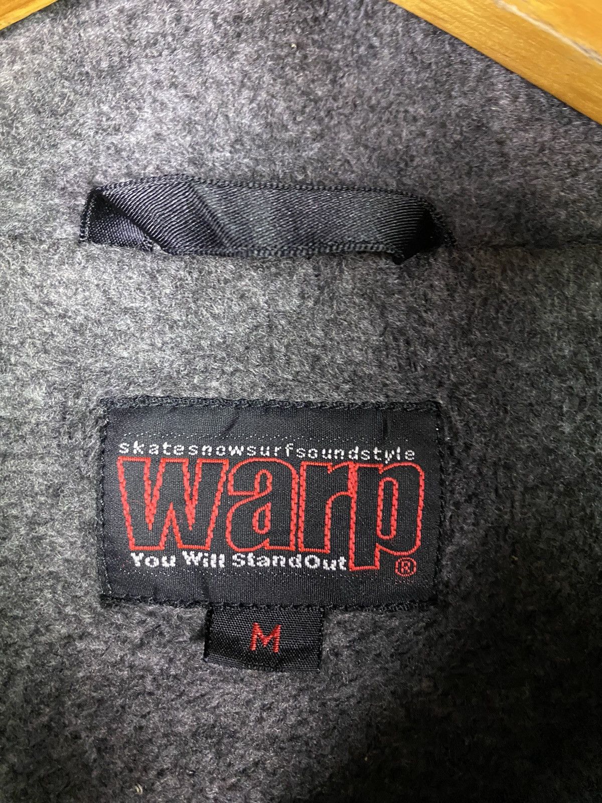 Vintage WARP Skate Snow Surf Sound Style Fleece Hoodie Jacket Size US L / EU 52-54 / 3 - 5 Thumbnail