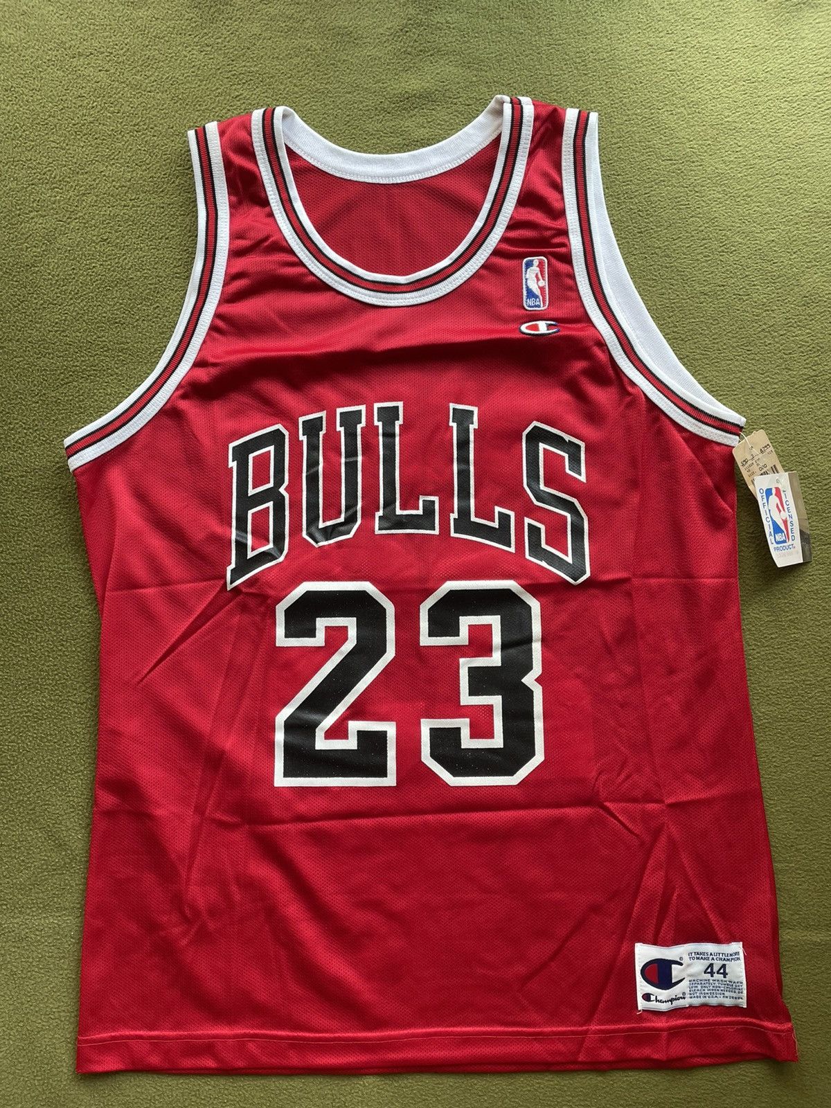 Chicago Bulls Michael Jordan Jersey Vintage Champion NBA Basketball Rare  size XL