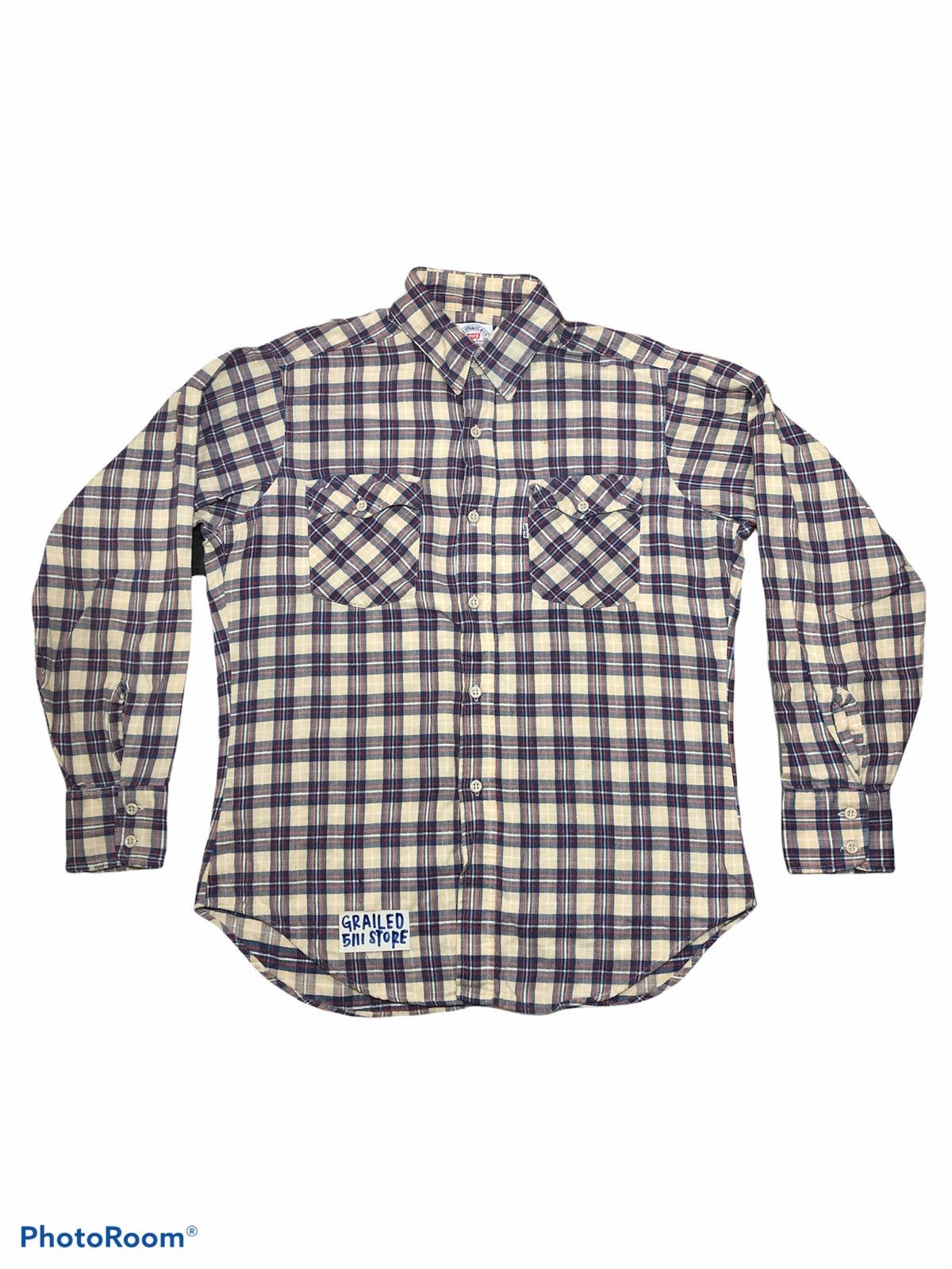 VTG 80s LEVIS WHITE TAB FLANNEL
