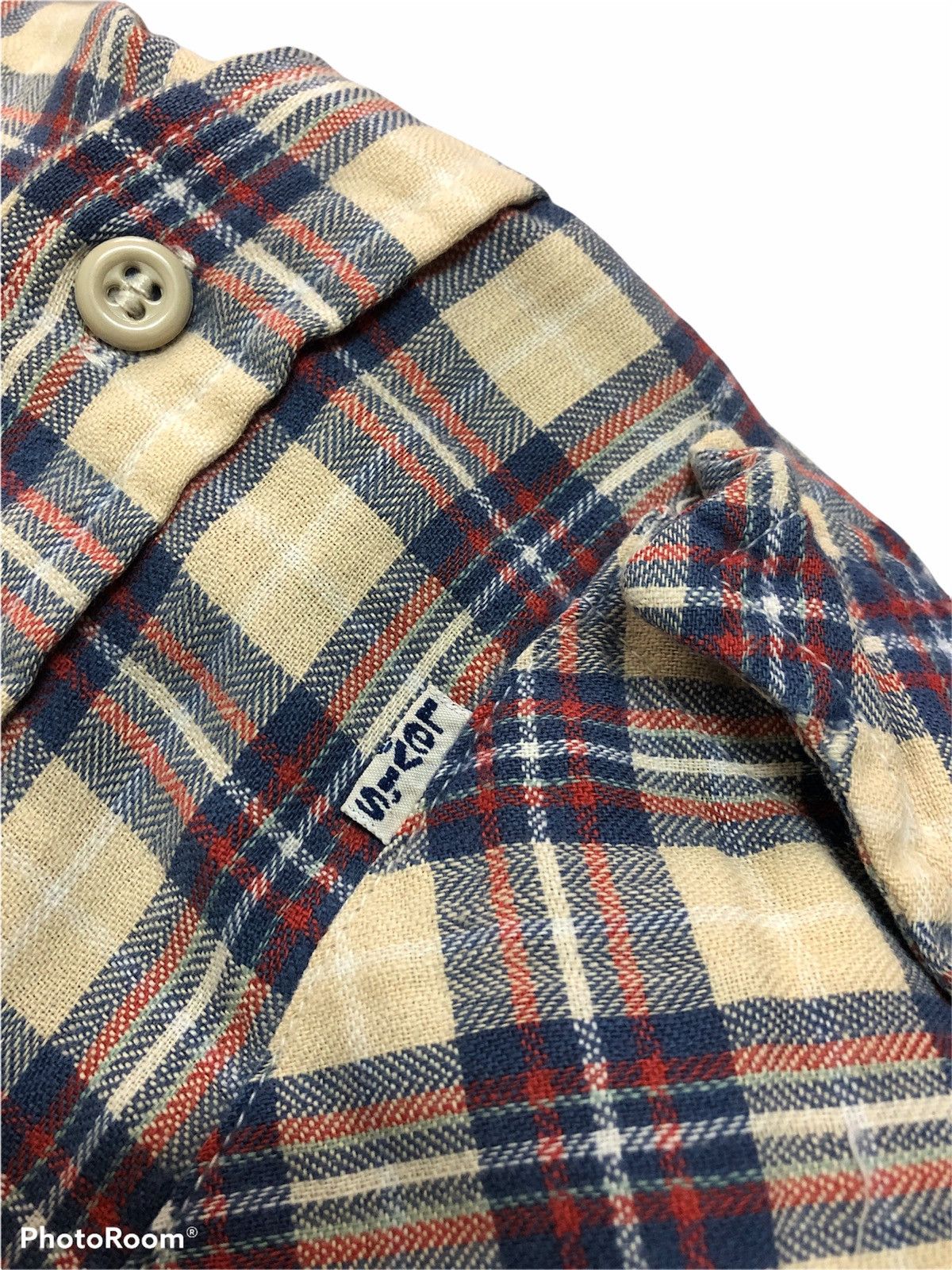 Flannel × Levi's × Vintage VTG 80s LEVIS WHITE TAB FLANNEL Size US L / EU 52-54 / 3 - 4 Thumbnail