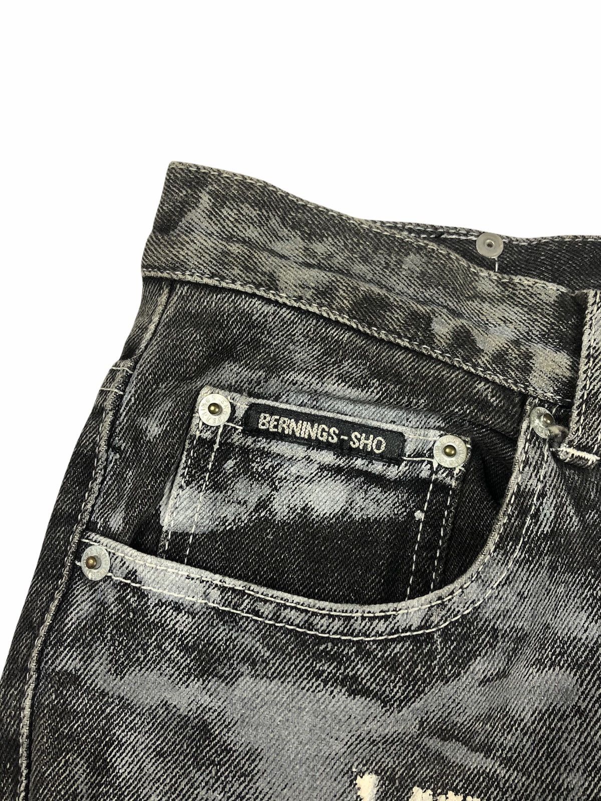 BERNINGS SHO Bernings Sho 🇯🇵 ‘Anarcho Poem” Patches Denim Size US 32 / EU 48 - 9 Thumbnail