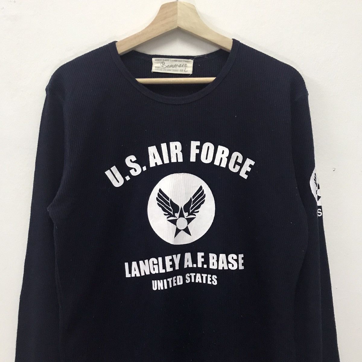 Japanese Brand × Vintage Vintage Beaumere US Air Force Sweatshirt Size US M / EU 48-50 / 2 - 2 Thumbnail