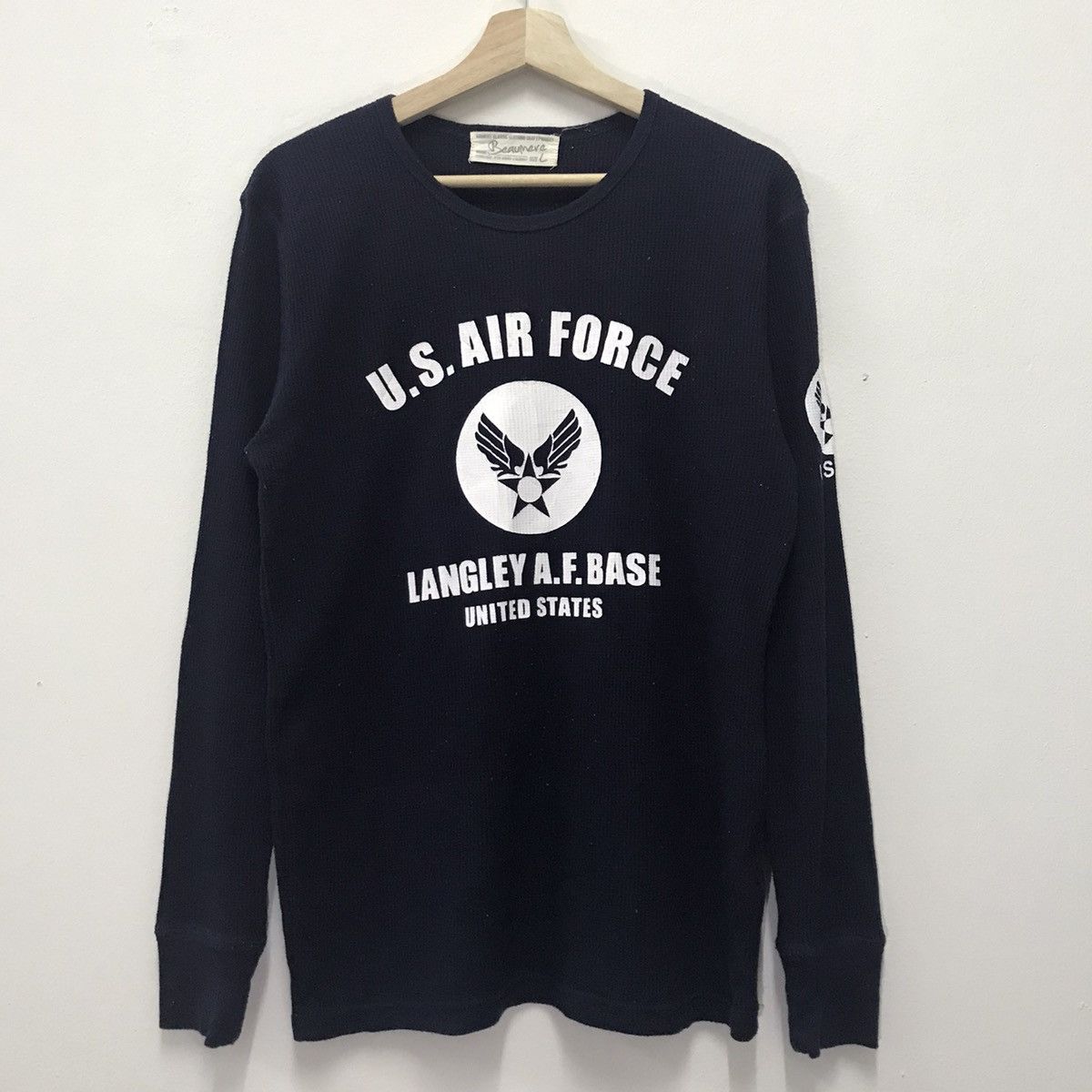 Japanese Brand × Vintage Vintage Beaumere US Air Force Sweatshirt Size US M / EU 48-50 / 2 - 1 Thumbnail