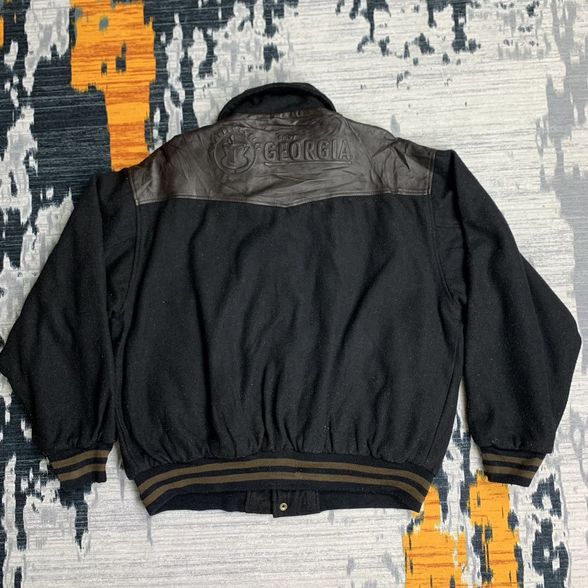 Japanese Brand × Vintage 🔥NK185🔥Georgia vintage varsity jackets Size US L / EU 52-54 / 3 - 3 Thumbnail