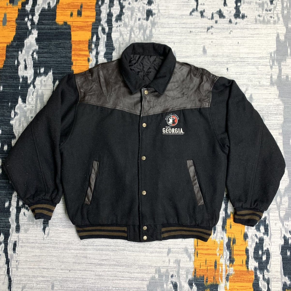 Japanese Brand × Vintage 🔥NK185🔥Georgia vintage varsity jackets Size US L / EU 52-54 / 3 - 1 Thumbnail