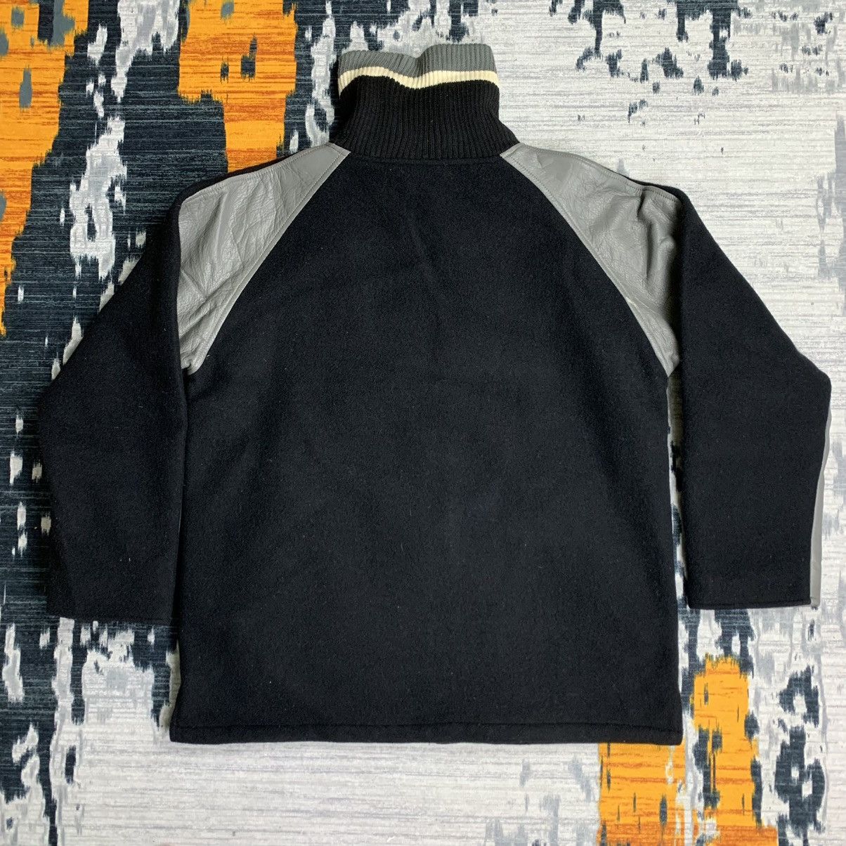 Japanese Brand 🔥NK186🔥Ropes design rare sleeve Varsity jackets Size US L / EU 52-54 / 3 - 5 Thumbnail