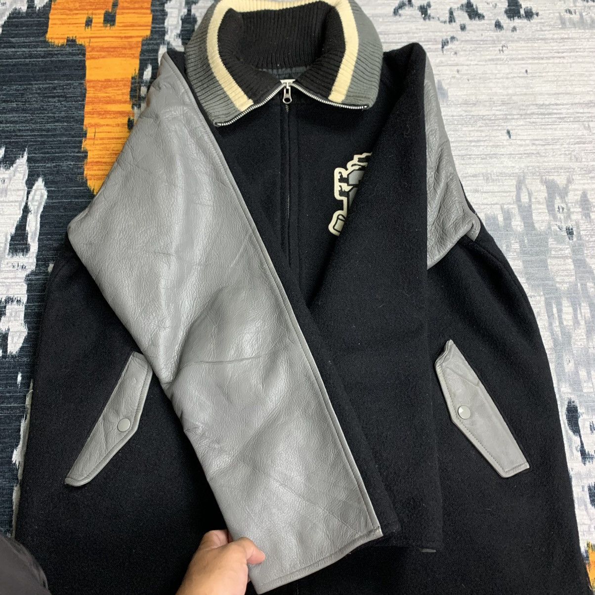 Japanese Brand 🔥NK186🔥Ropes design rare sleeve Varsity jackets Size US L / EU 52-54 / 3 - 8 Thumbnail