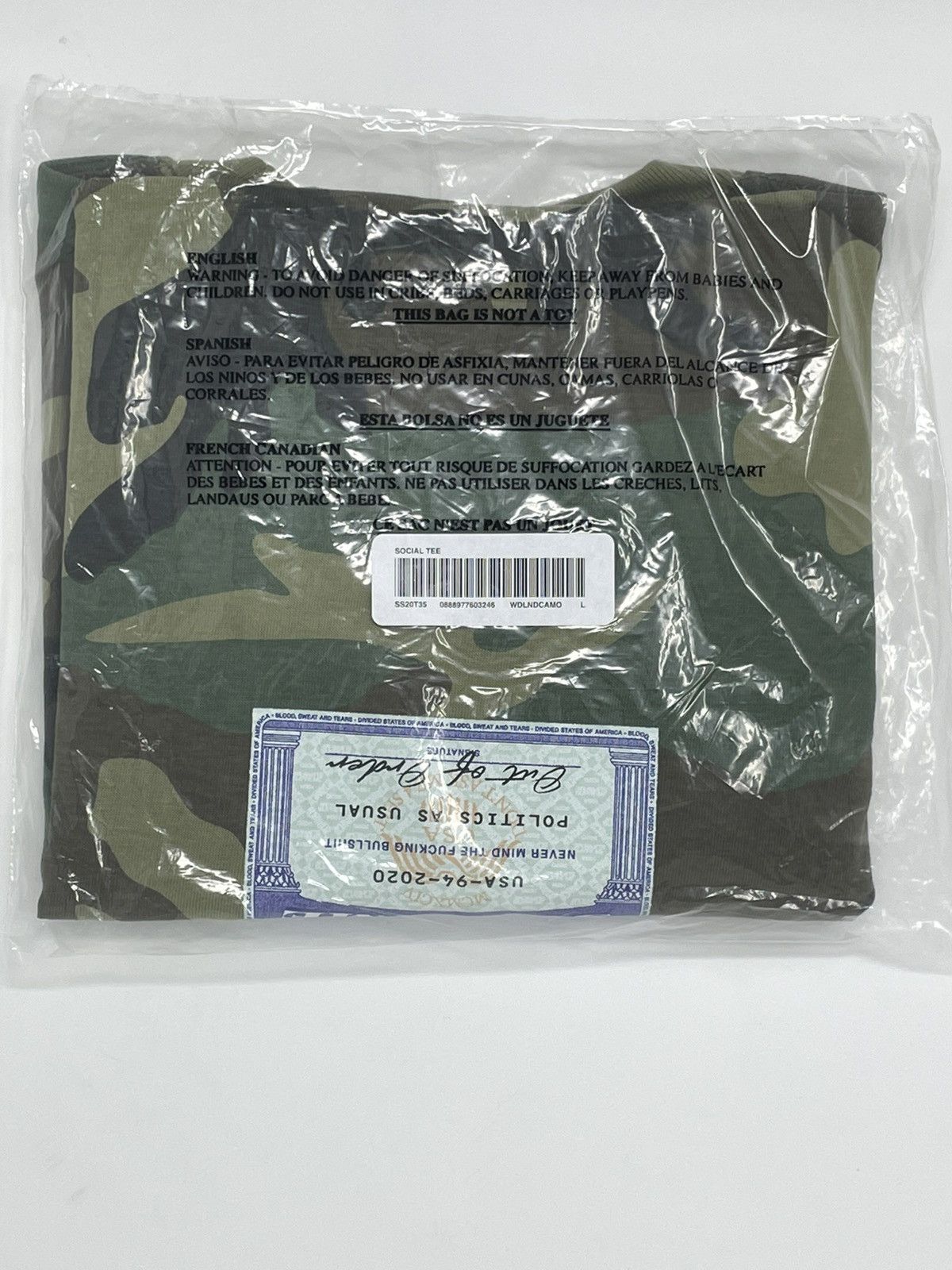 Supreme Supreme Social Tee Woodland Camo Size US L / EU 52-54 / 3 - 1 Thumbnail
