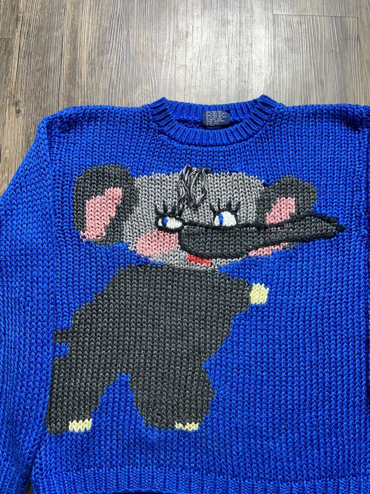 Vintage Vintage Elephant Boxy Knitted Sweater Size US M / EU 48-50 / 2 - 4 Thumbnail