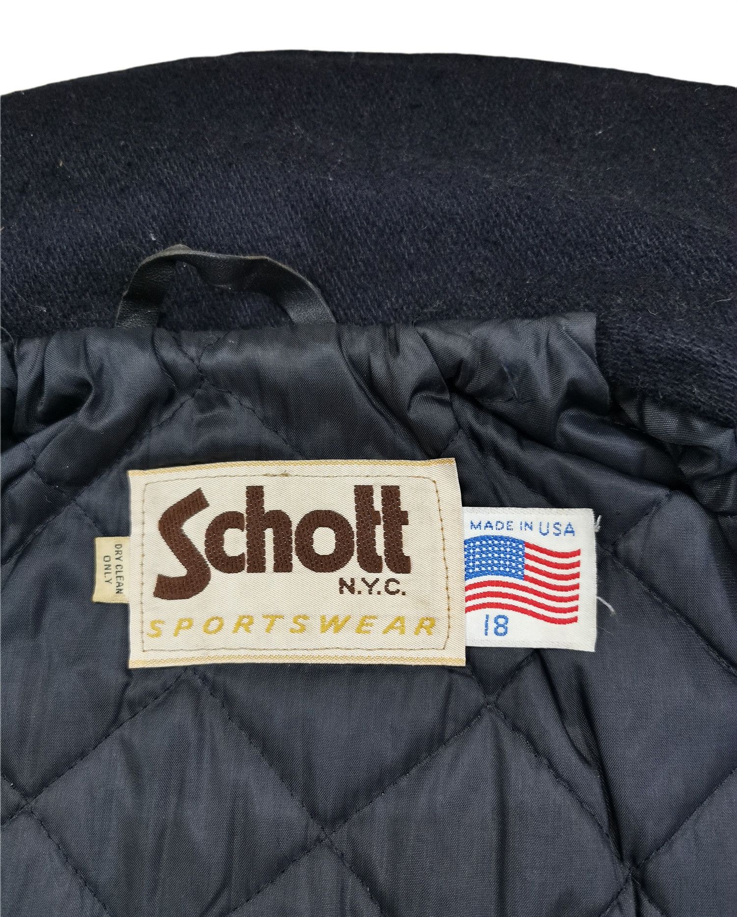 Schott Schott NYC Pea Coat Wool Jacket Size US M / EU 48-50 / 2 - 13 Thumbnail