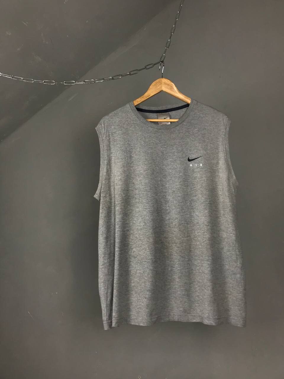 Nike × Vintage Nike Air swoosh vintage center logo streetwear tee Size US XL / EU 56 / 4 - 1 Thumbnail