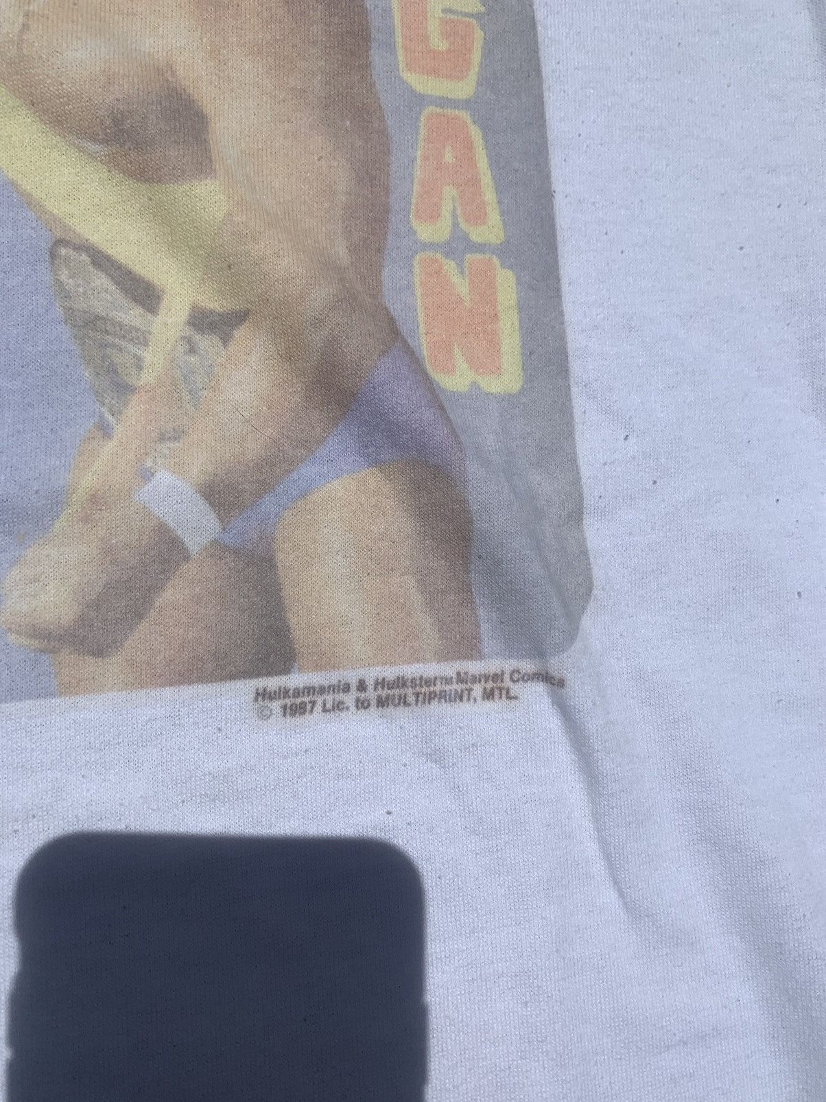 WWE × WWF VINTAGE 1987 WWF HULK HOGAN MARVEL SHIRT Size US M / EU 48-50 / 2 - 3 Thumbnail