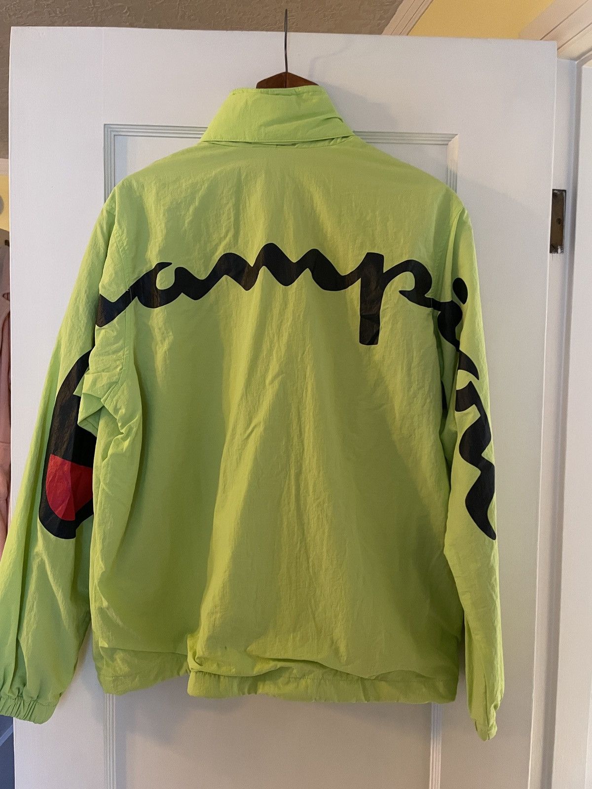 Supreme Supreme X Champion Track Jacket Lime M | Grailed