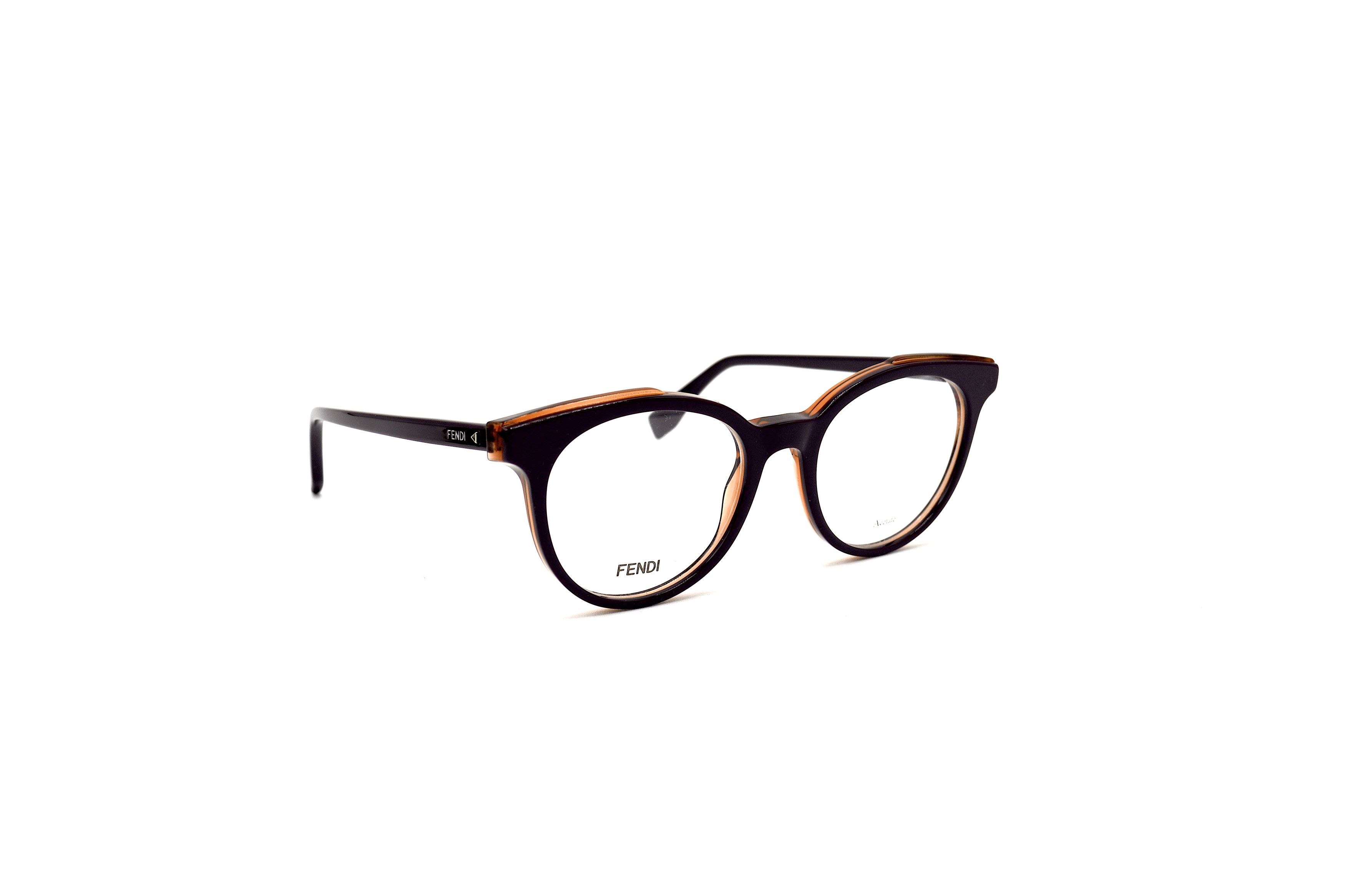 NEW FENDI FF 0249 B3V VIOLET ROUND AUTHENTIC EYEGLASSES