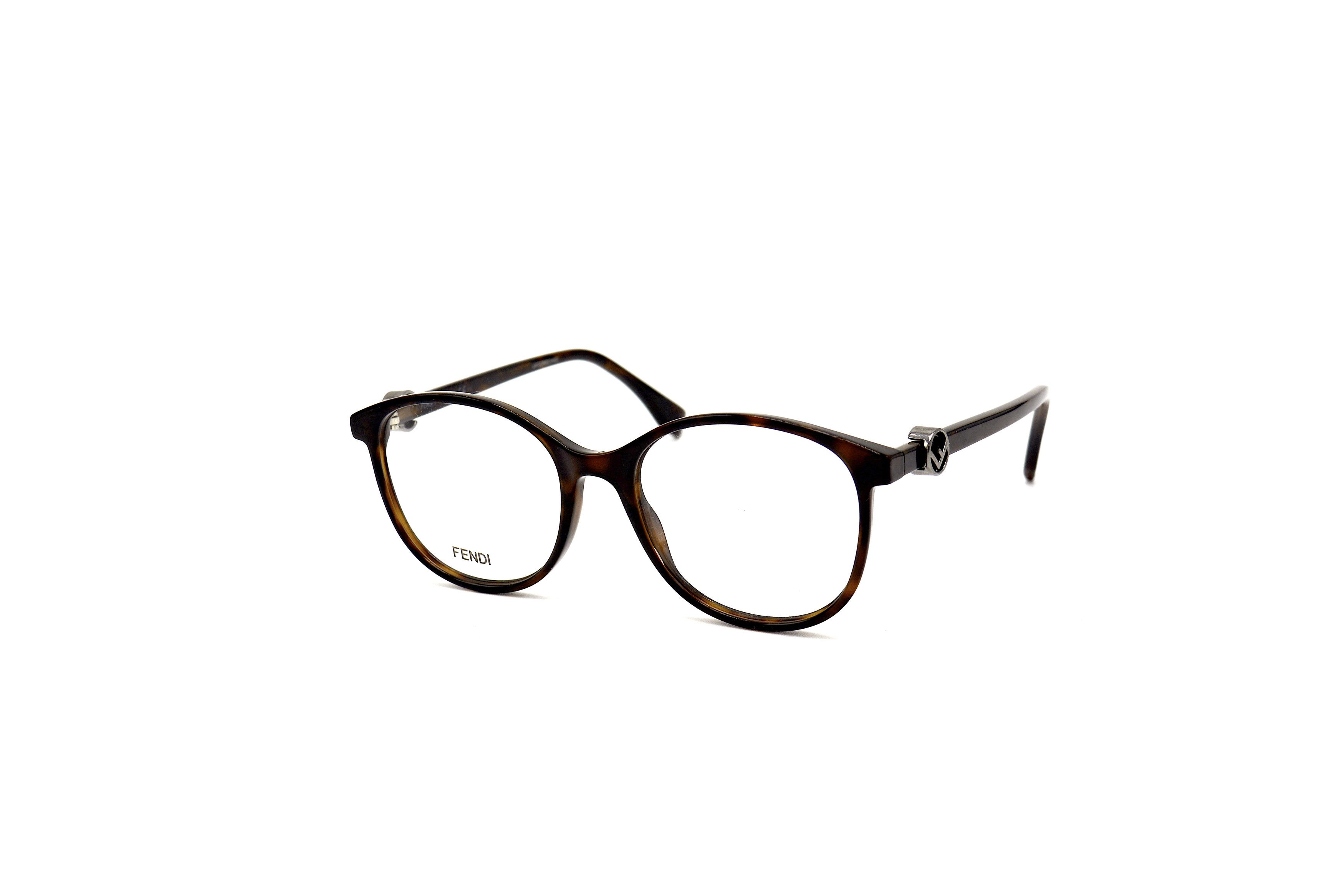 hot new fendi ff 0299 086 dark havana authentic eyeglasses - Main Image