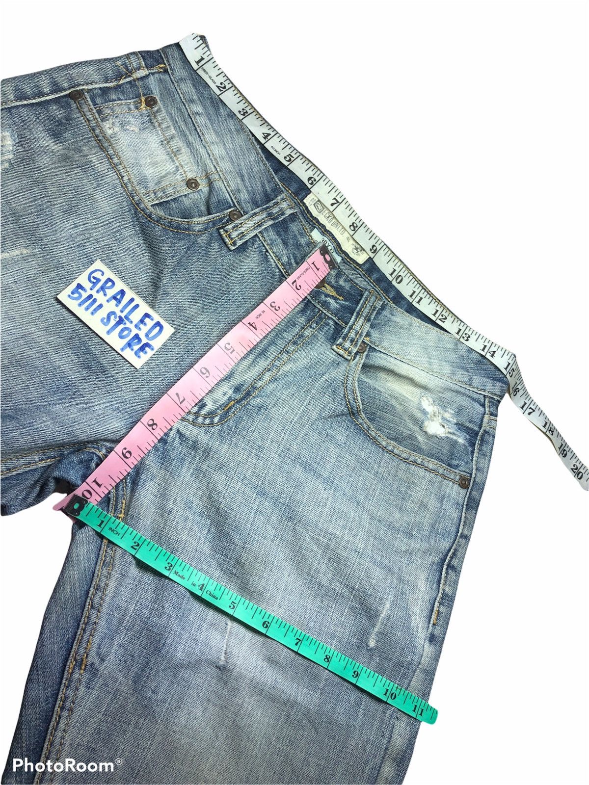 Ecko Unltd. ECKO UNLTD WASHED BLUE DENIM Size US 30 / EU 46 - 4 Thumbnail