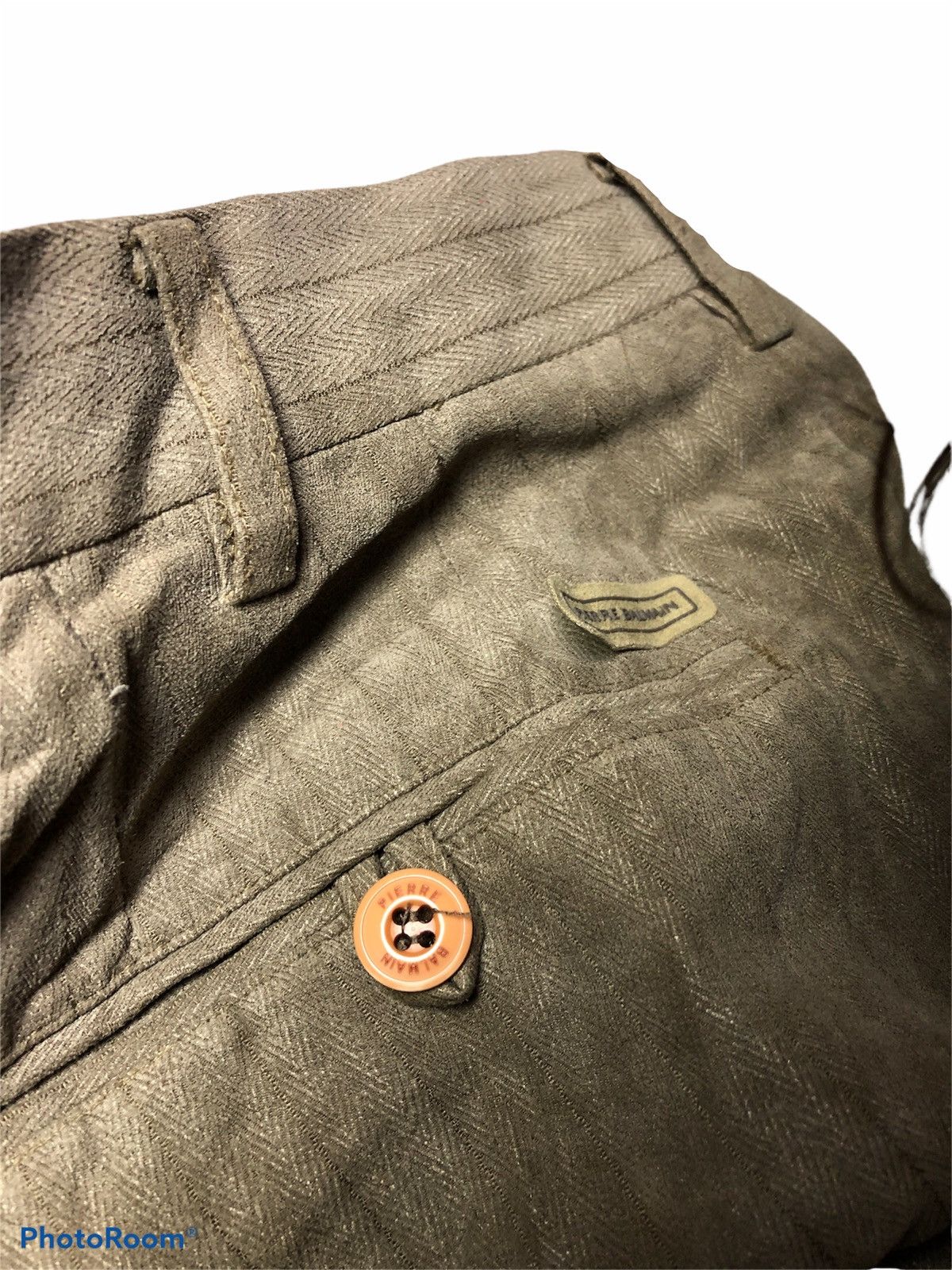 Balmain × Pierre Balmain PIERRE BALMAIN HERRINGBONE PANT Size US 32 / EU 48 - 5 Thumbnail