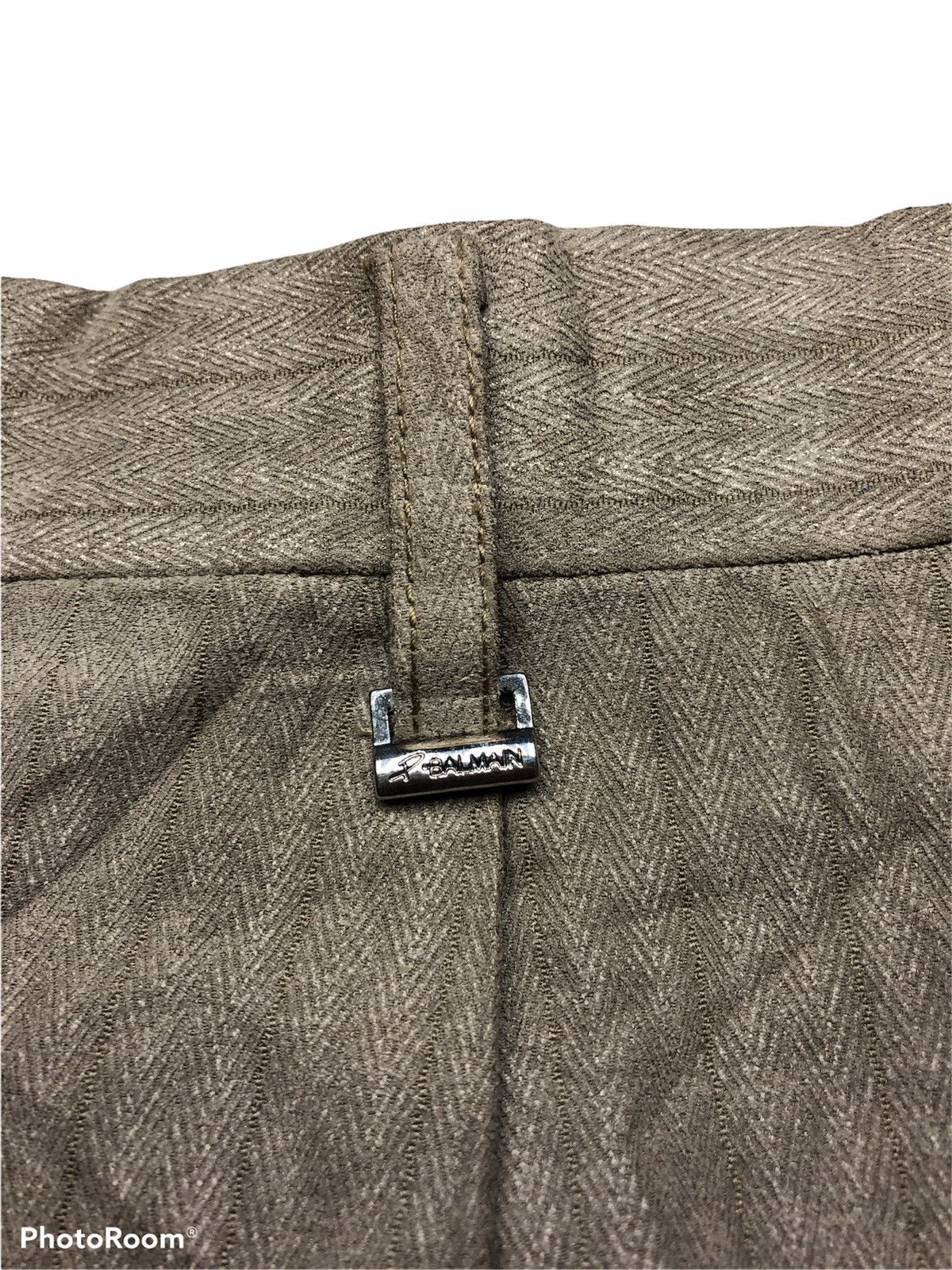 Balmain × Pierre Balmain PIERRE BALMAIN HERRINGBONE PANT Size US 32 / EU 48 - 4 Thumbnail