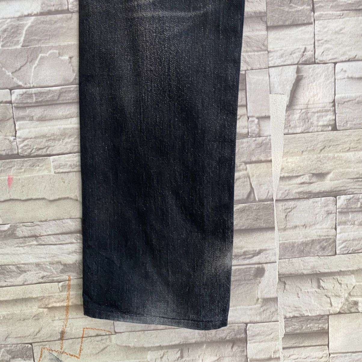 QUENCHLOUD QUENCHLOUD Distressed Denim Jeans Keep The Faith Size US 33 - 15 Thumbnail
