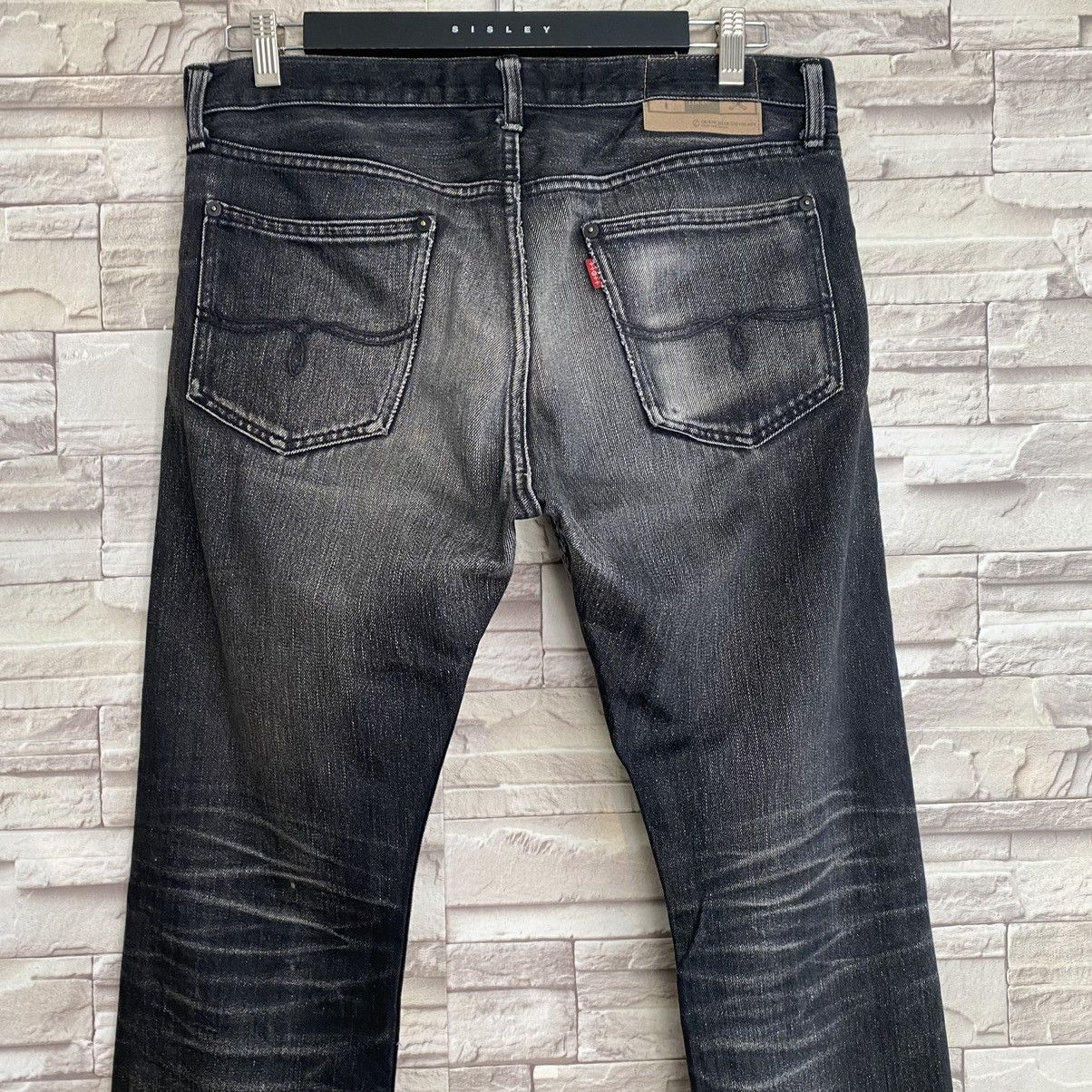 QUENCHLOUD QUENCHLOUD Distressed Denim Jeans Keep The Faith Size US 33 - 10 Thumbnail