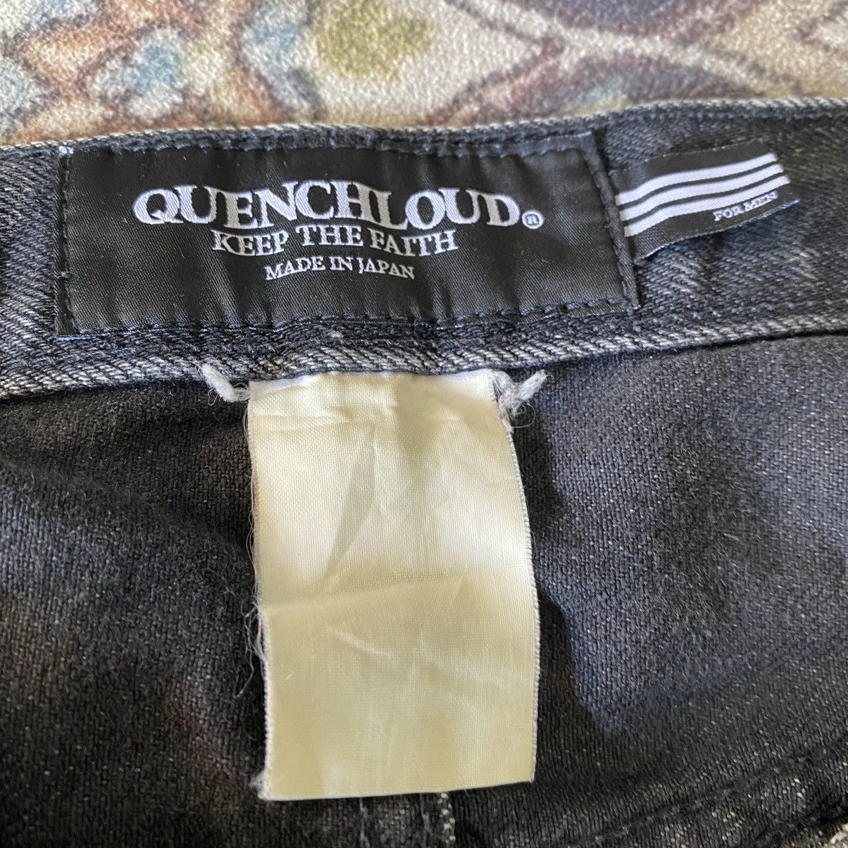 QUENCHLOUD QUENCHLOUD Distressed Denim Jeans Keep The Faith Size US 33 - 17 Thumbnail