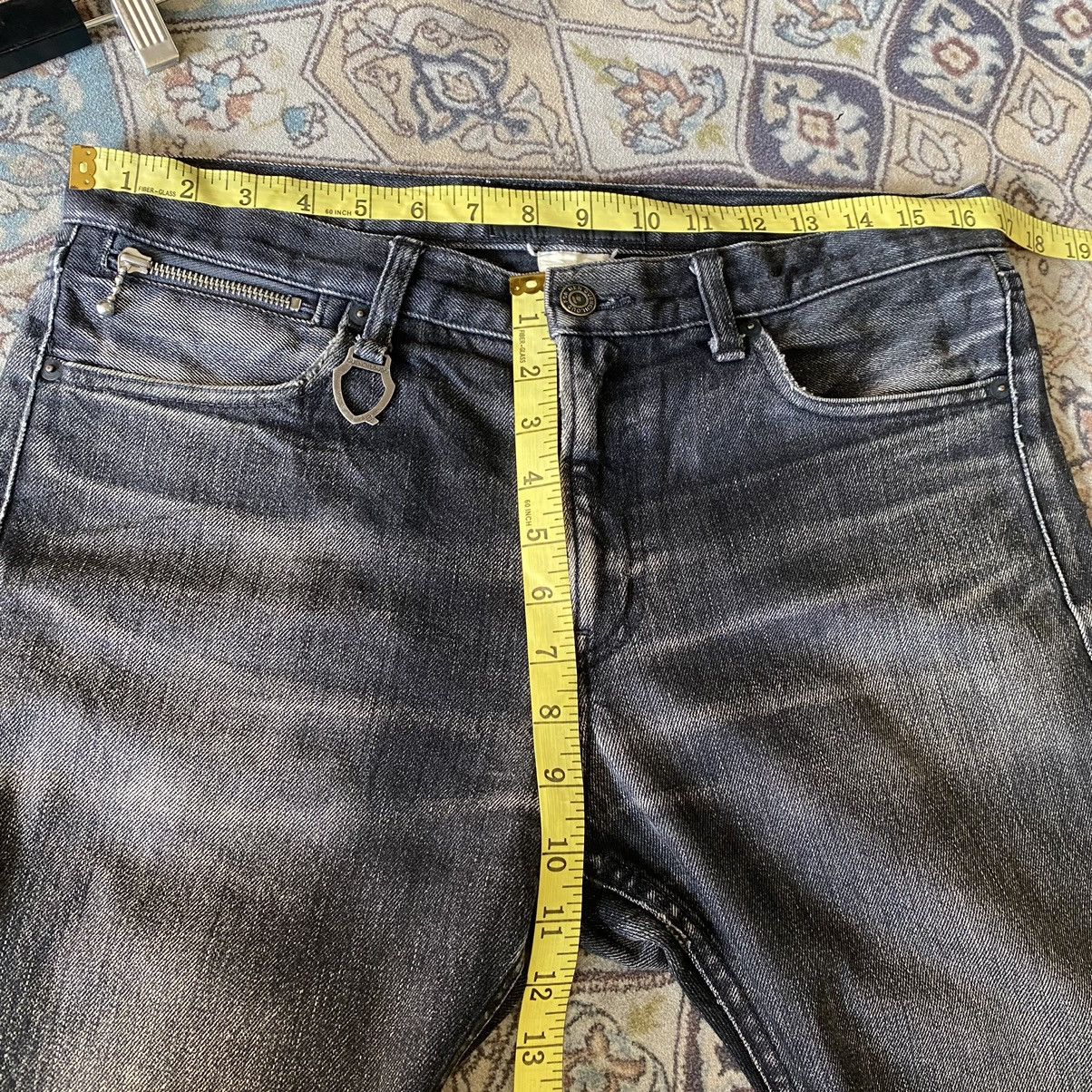 QUENCHLOUD QUENCHLOUD Distressed Denim Jeans Keep The Faith Size US 33 - 20 Thumbnail