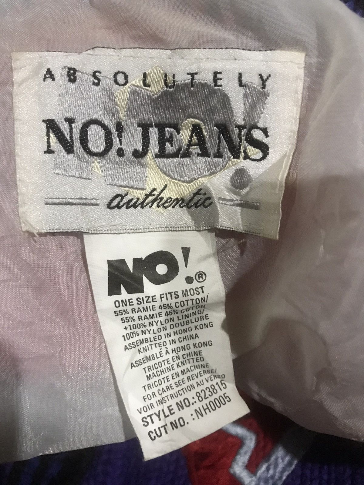 Japanese Brand Vintage No! Jeans Pop Art Hip Hop Knit Cardigan Size US XL / EU 56 / 4 - 10 Thumbnail