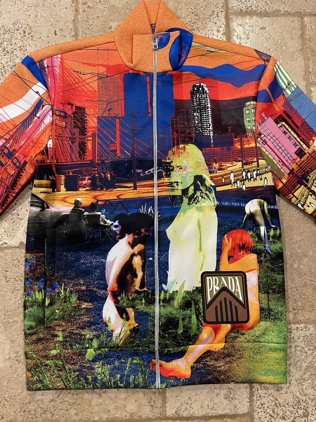Prada Prada Psychedelic Multicolor Track Jacket 2019 Size US S / EU 44-46 / 1 - 4 Thumbnail